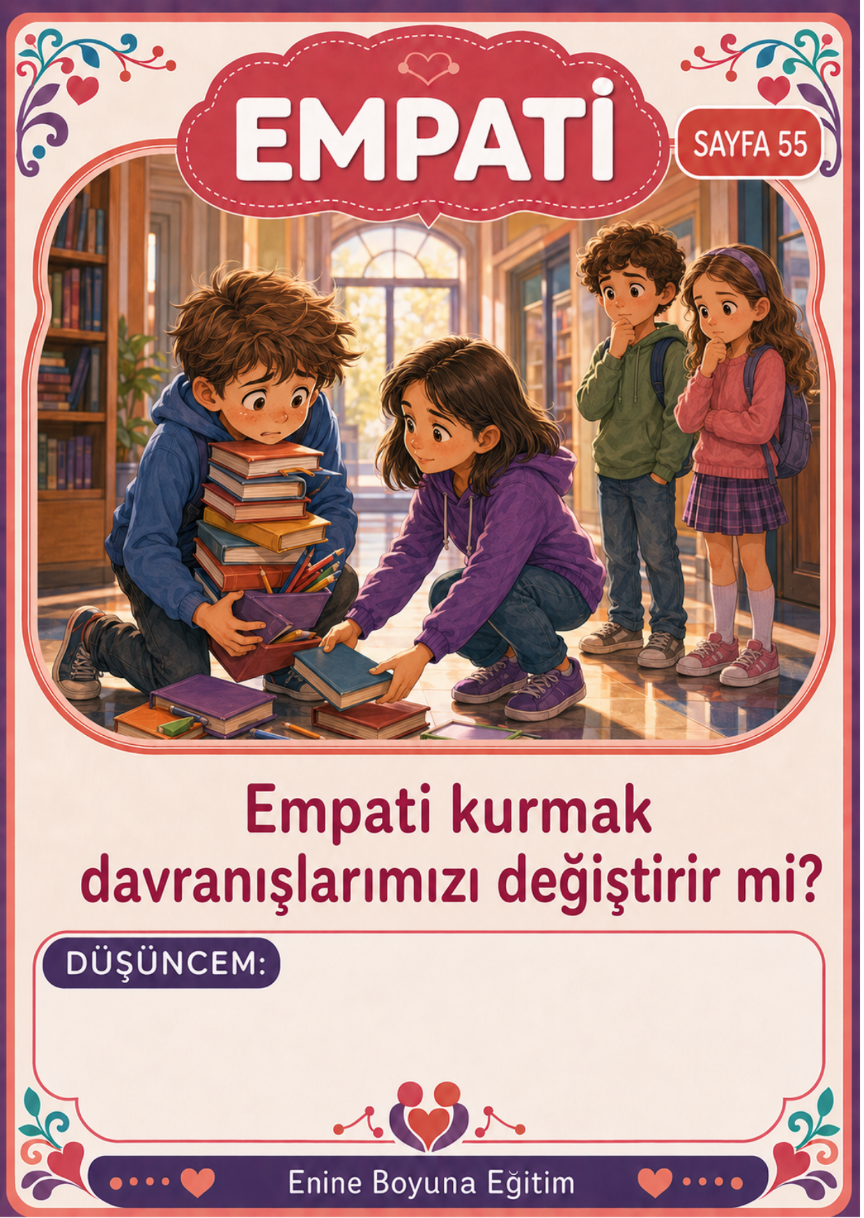 Çocuklar İçin P4C Felsefe Sohbet Kartları