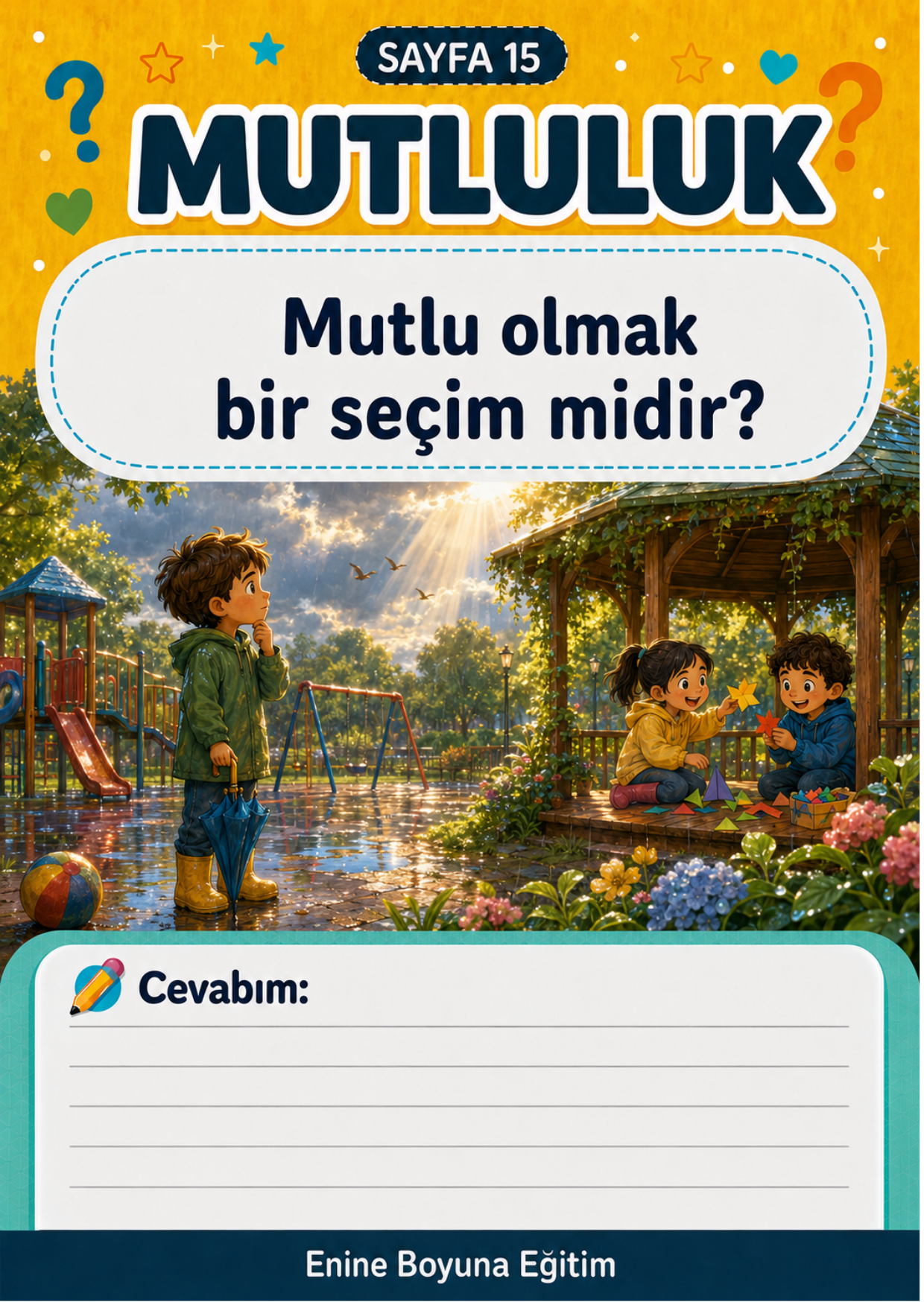 Çocuklar İçin P4C Felsefe Sohbet Kartları