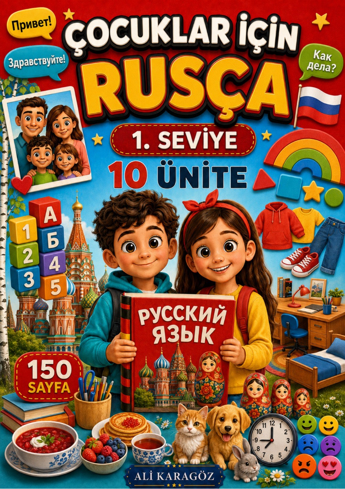 ÇOCUKLAR İÇİN RUSÇA – 3 KİTAPLIK DEV EĞİTİM SETİ