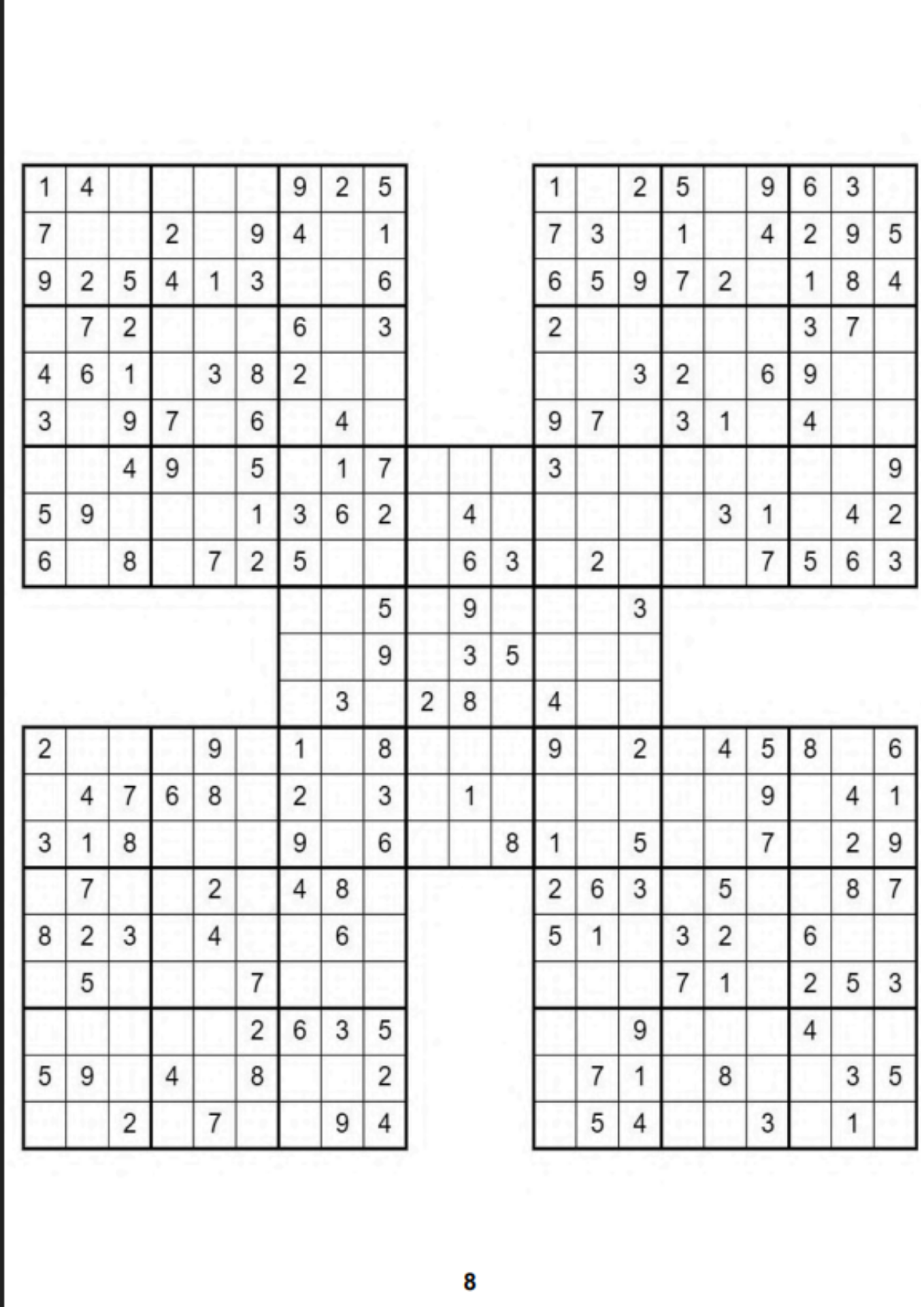 Çocuklar İçin Samurai Sudoku