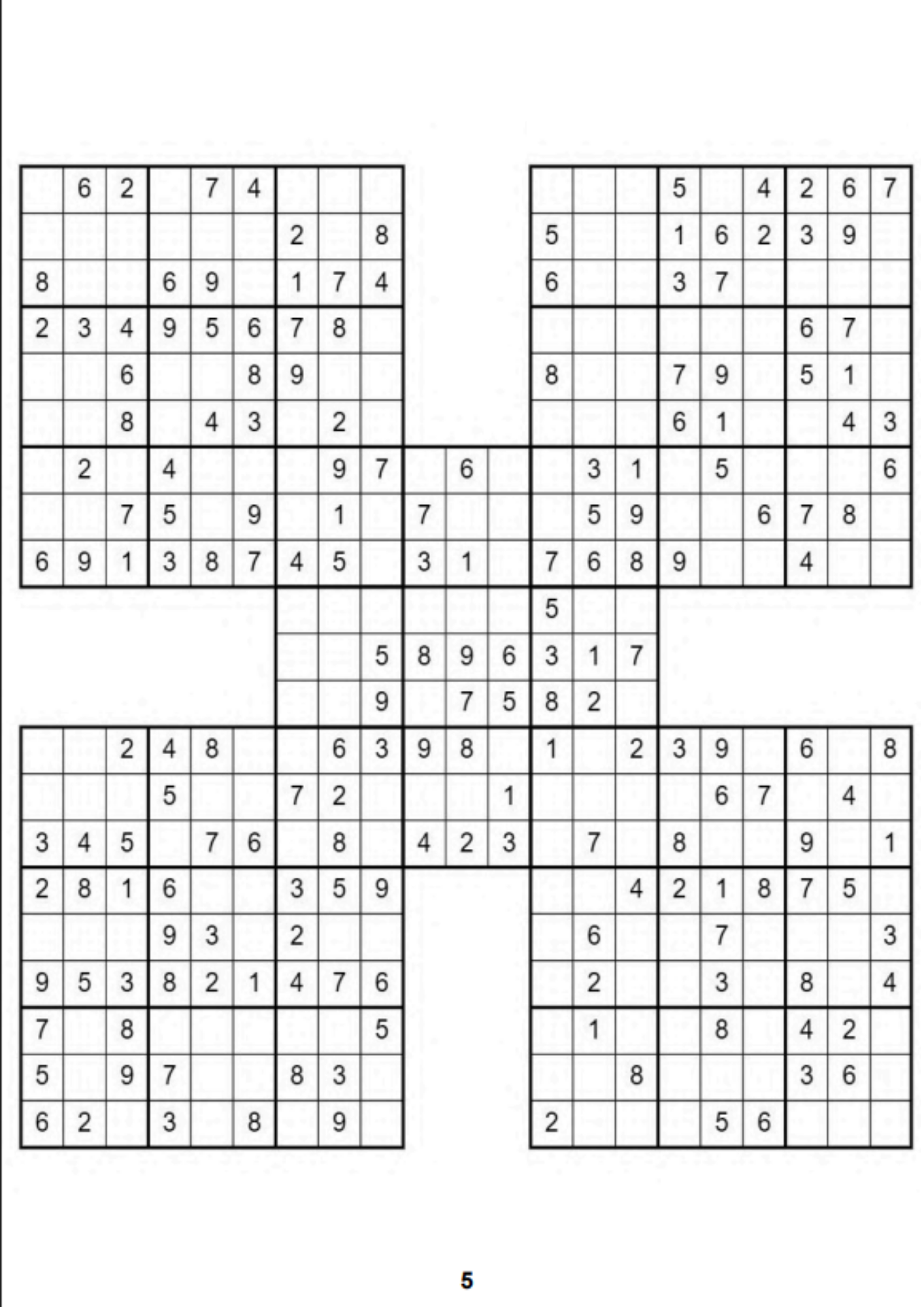 Çocuklar İçin Samurai Sudoku