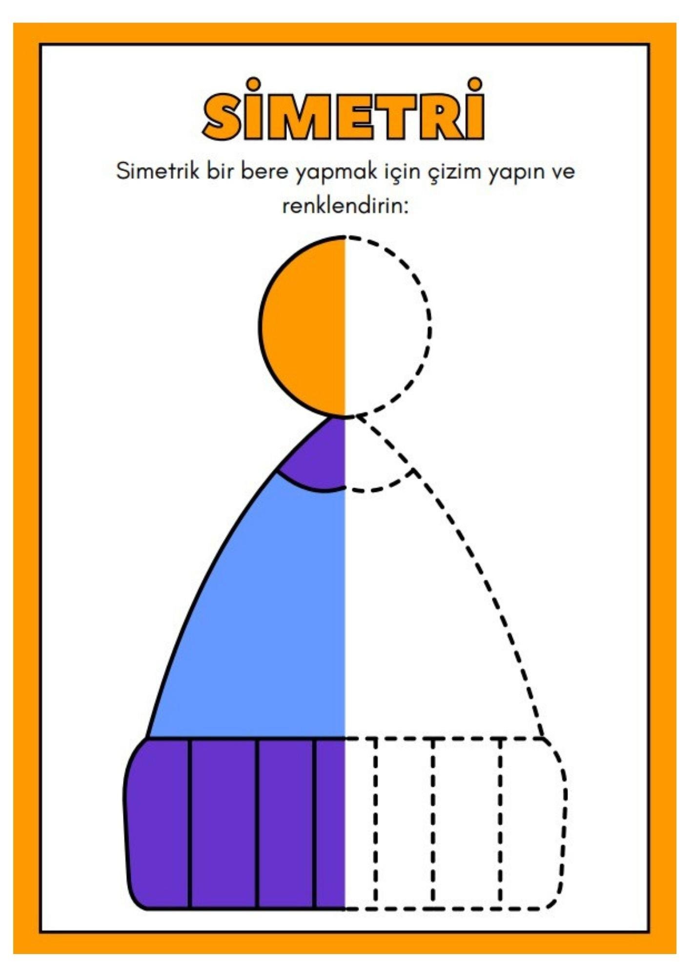 Çocuklar İçin Simetri Eğitim Kitabı (Simetri Öğreten Kitap)