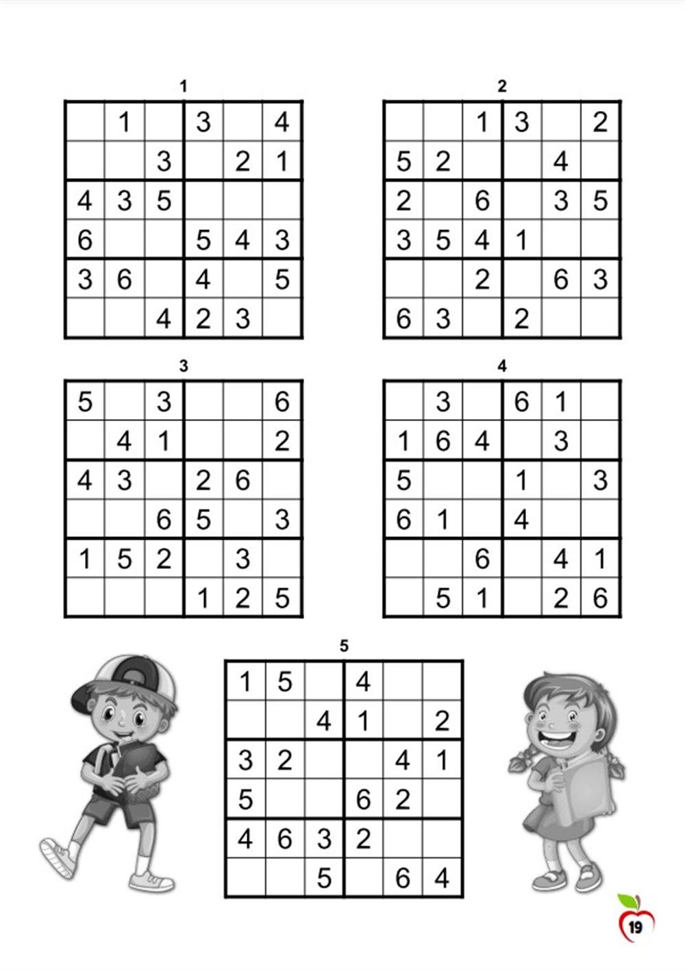 Çocuklar İçin Sudoku Kitabı (Sarı Serisi)