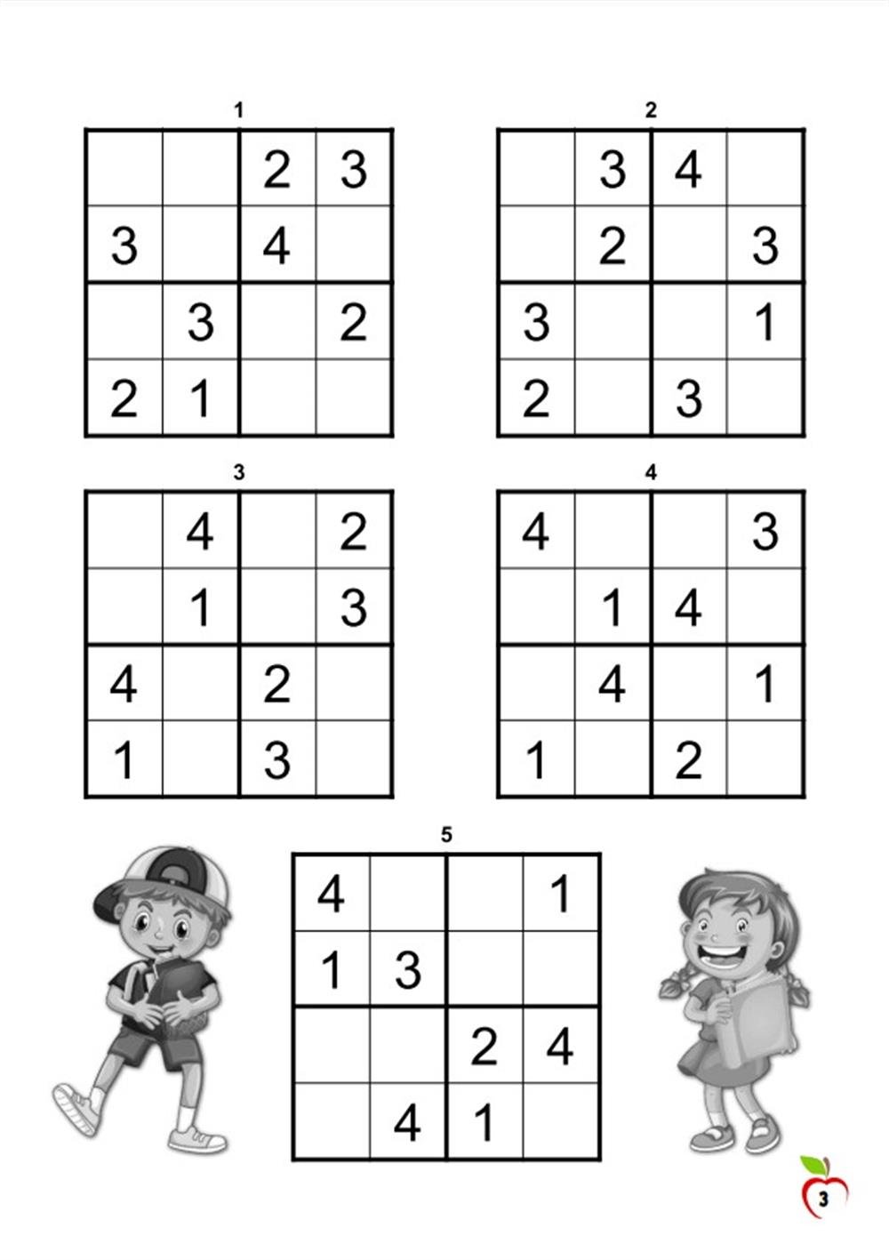 Çocuklar İçin Sudoku Kitabı (Sarı Serisi)