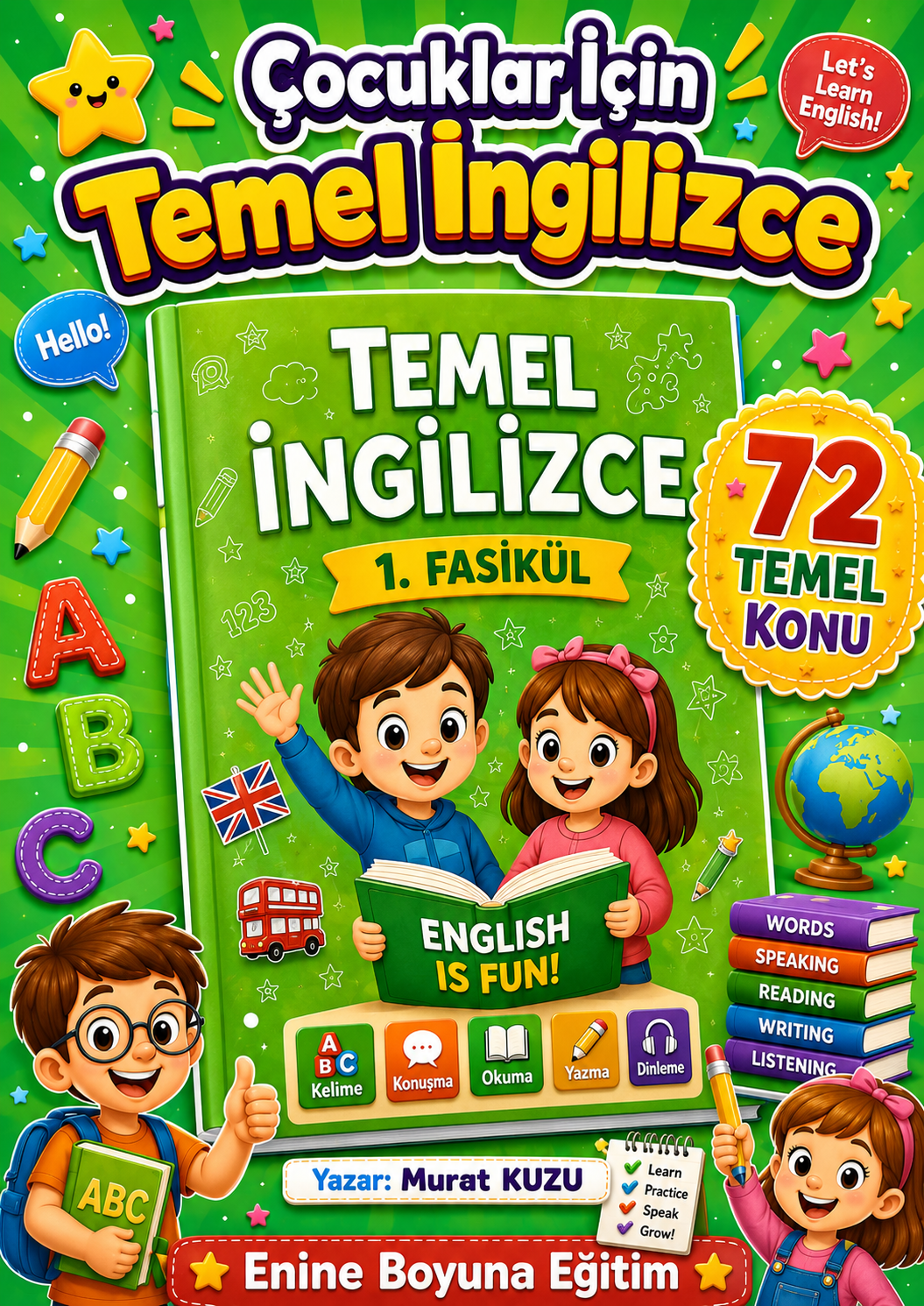Çocuklar İçin Temel İngilizce Fasikül Seti