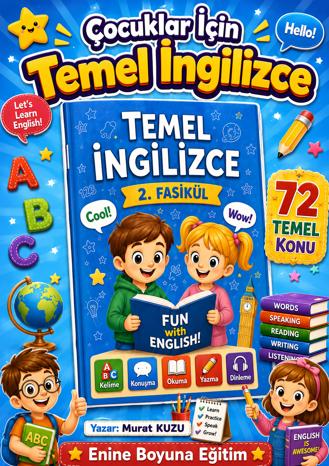 Çocuklar İçin Temel İngilizce Fasikül Seti