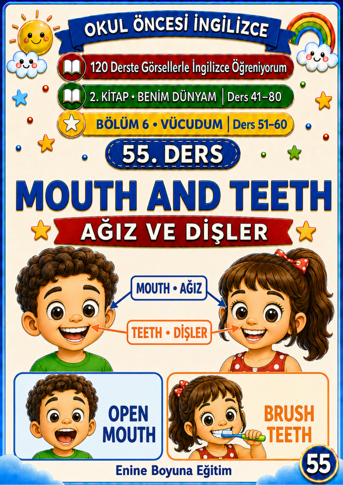 ÇOCUKLARA İNGİLİZCE ÖĞRETEN KİTAP – 130 DERSTE GÖRSELLERLE İNGİLİZCE ÖĞRENİYORUM