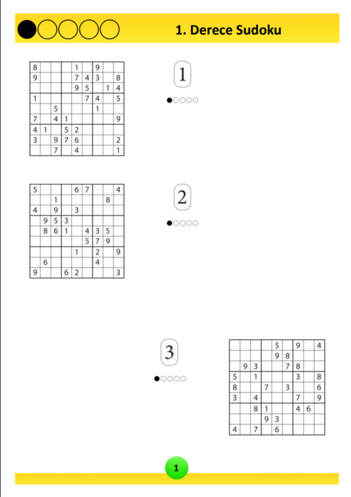 Dereceli Sudoku Kitap Seti (5 Kitap)