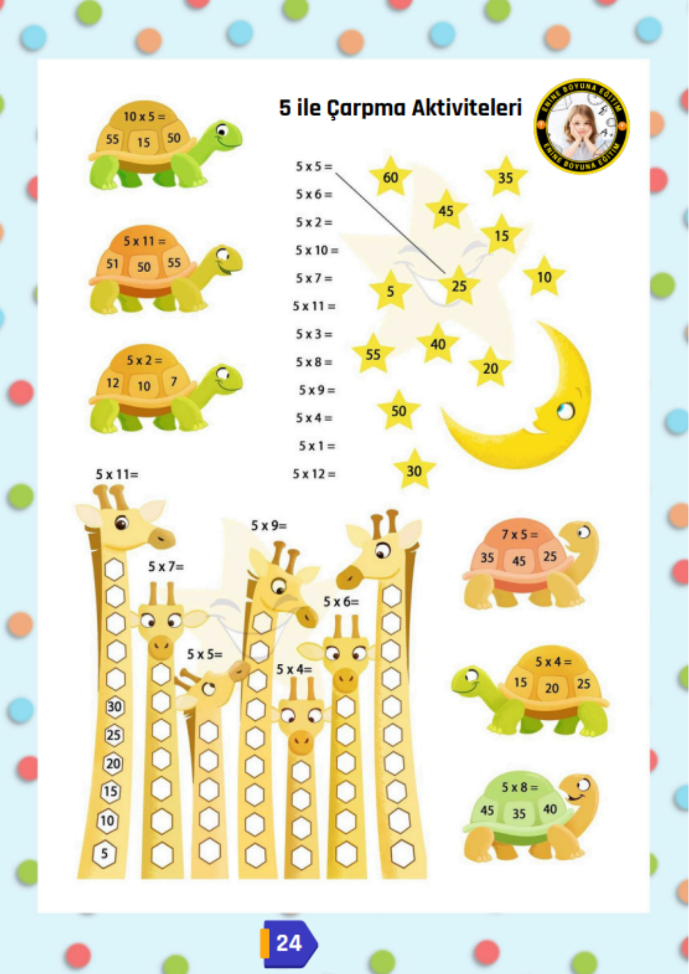 Dört İşlem Matematik Pratikleri YAZ-SİL Kitabı 