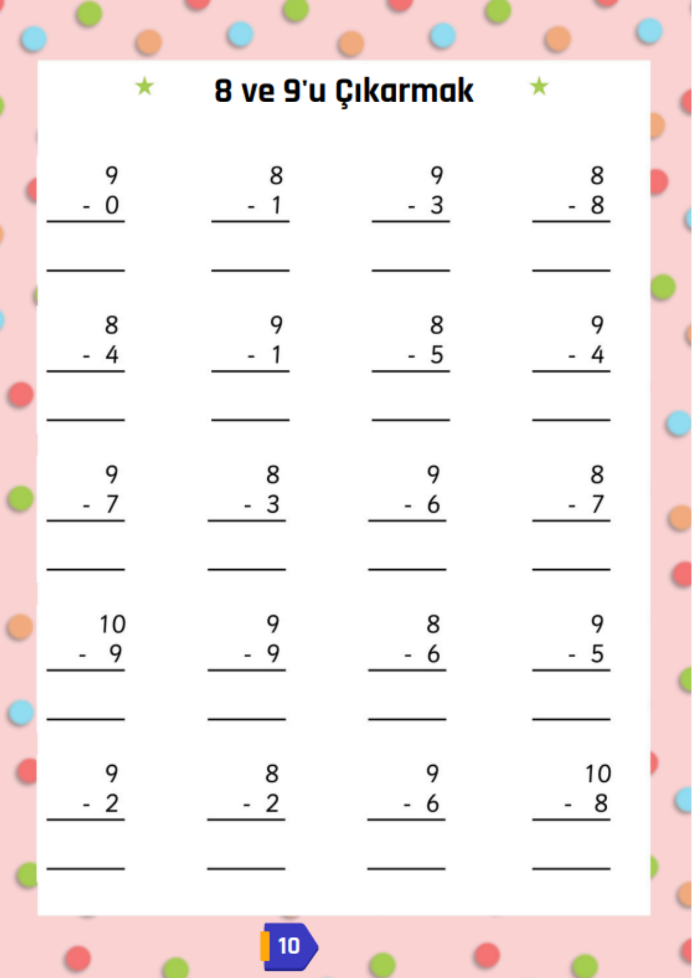 Dört İşlem Matematik Pratikleri YAZ-SİL Kitabı 