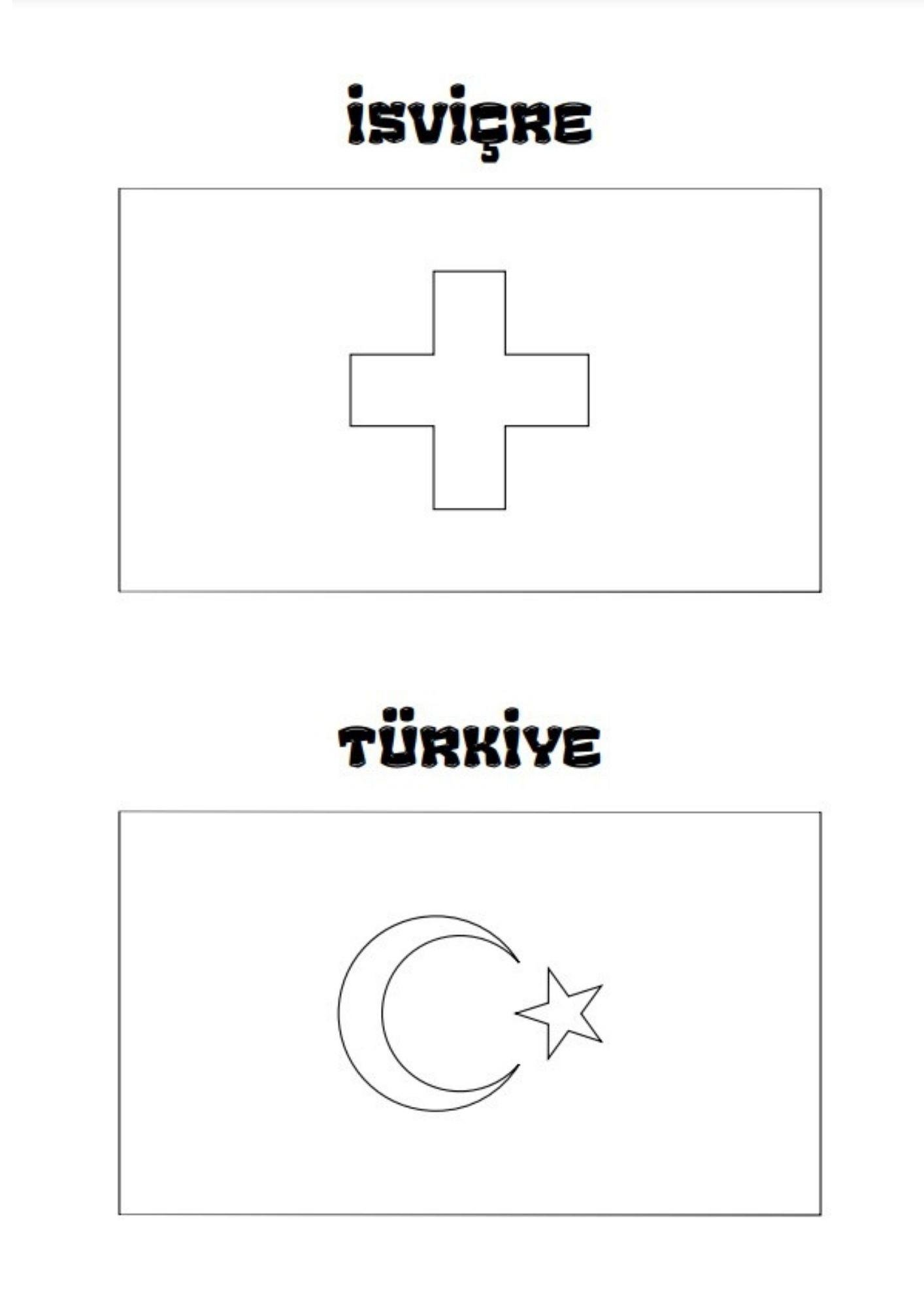 Dünya Bayrakları Boyama Kitap Seti (2 Kitap)