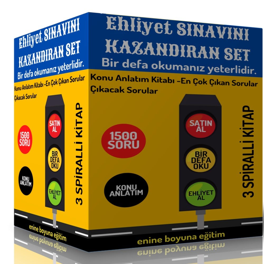 Ehliyet Sınavını Kazandıran Süper Eğitim Seti  (3 Kitaplık Süper Set)