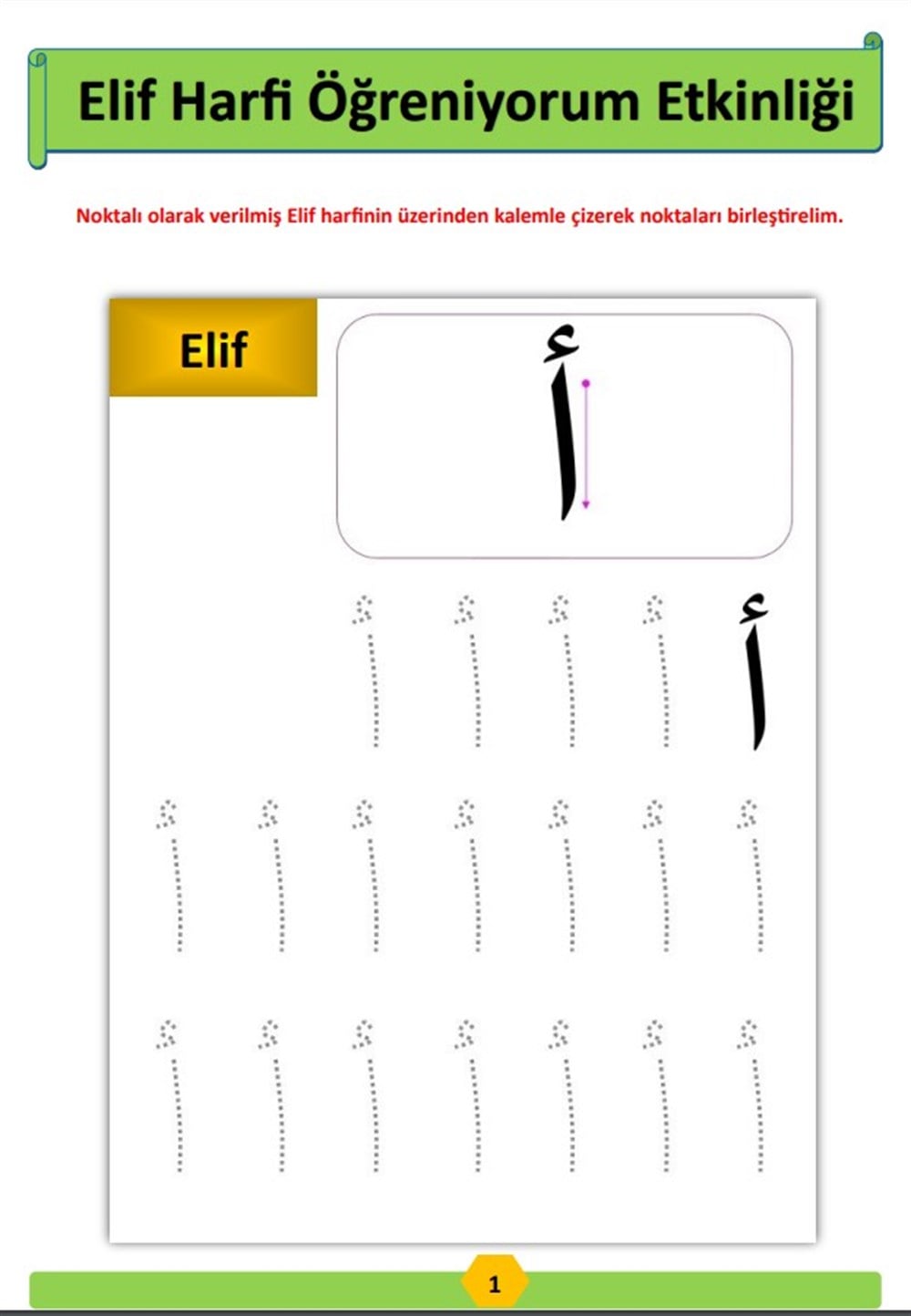 Elif-BA Öğreten YAZ-Sil Kitabı