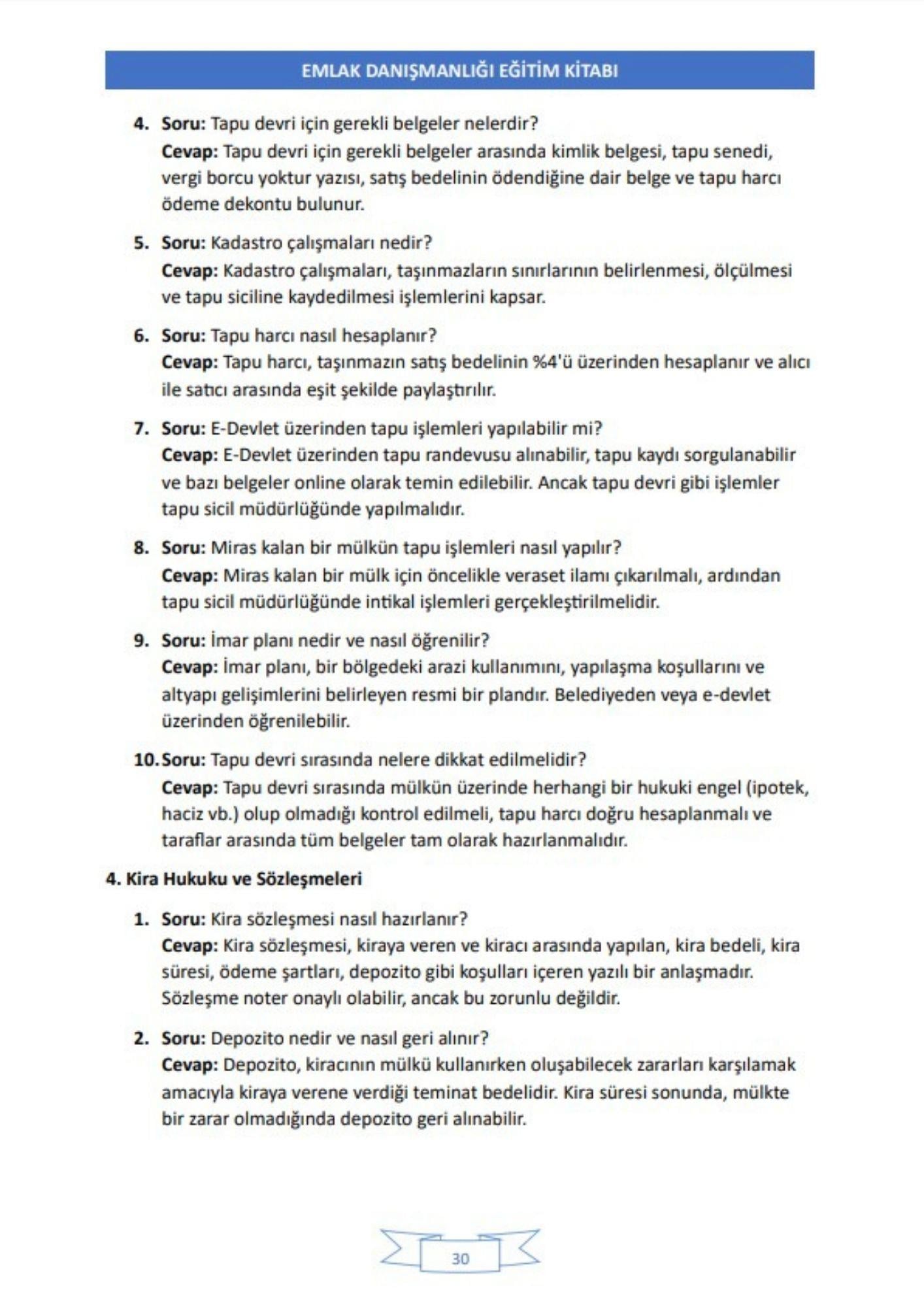 Emlak Danışmanlığı Sınav Hazırlık Kitabı 