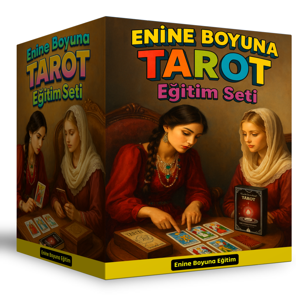 Enine Boyuna TAROT Eğitim Seti (Başlangıçtan İleri Seviyeye – KARTLAR Dahil)