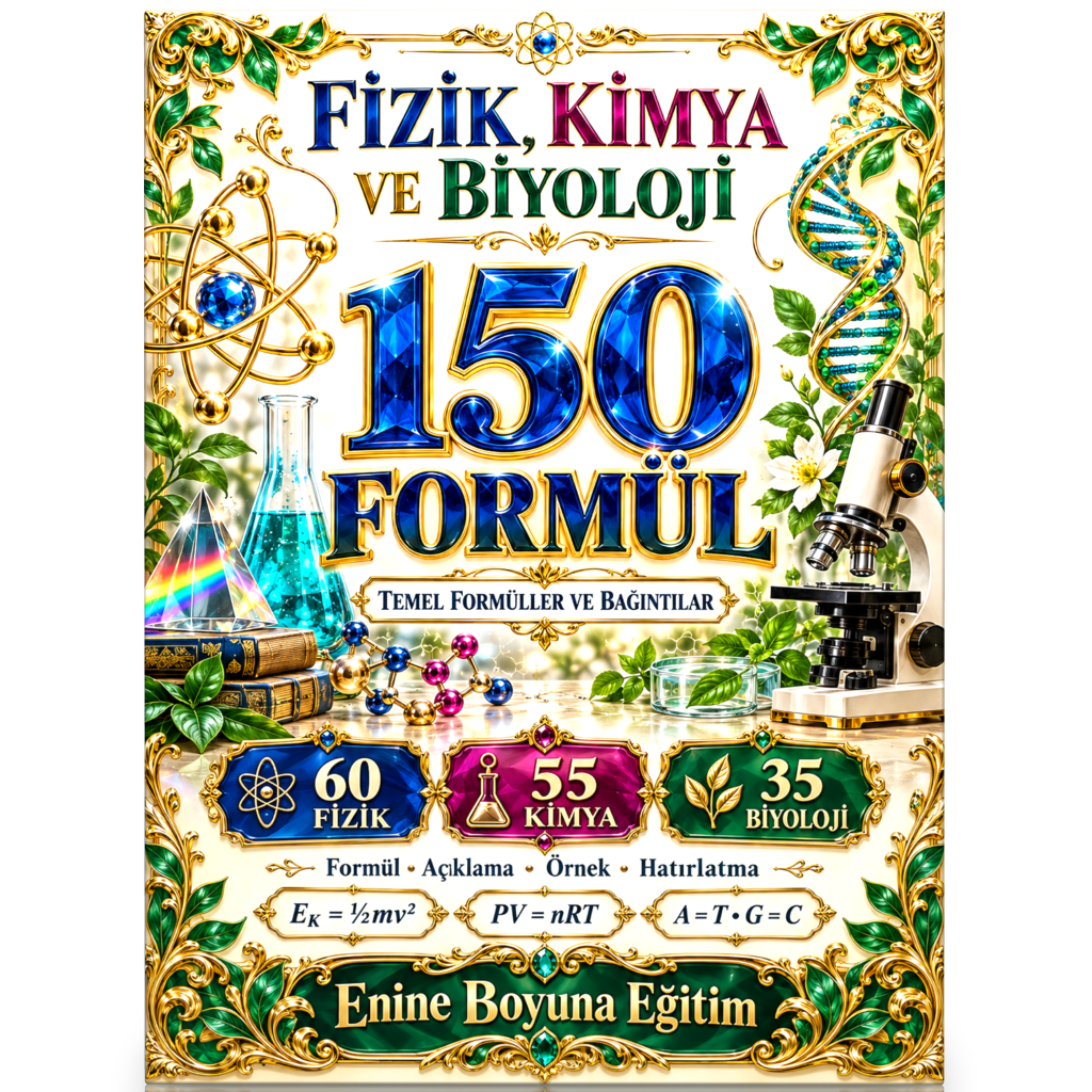 Fizik, Kimya ve Biyoloji 150 Temel Formül ve Bağıntı 
