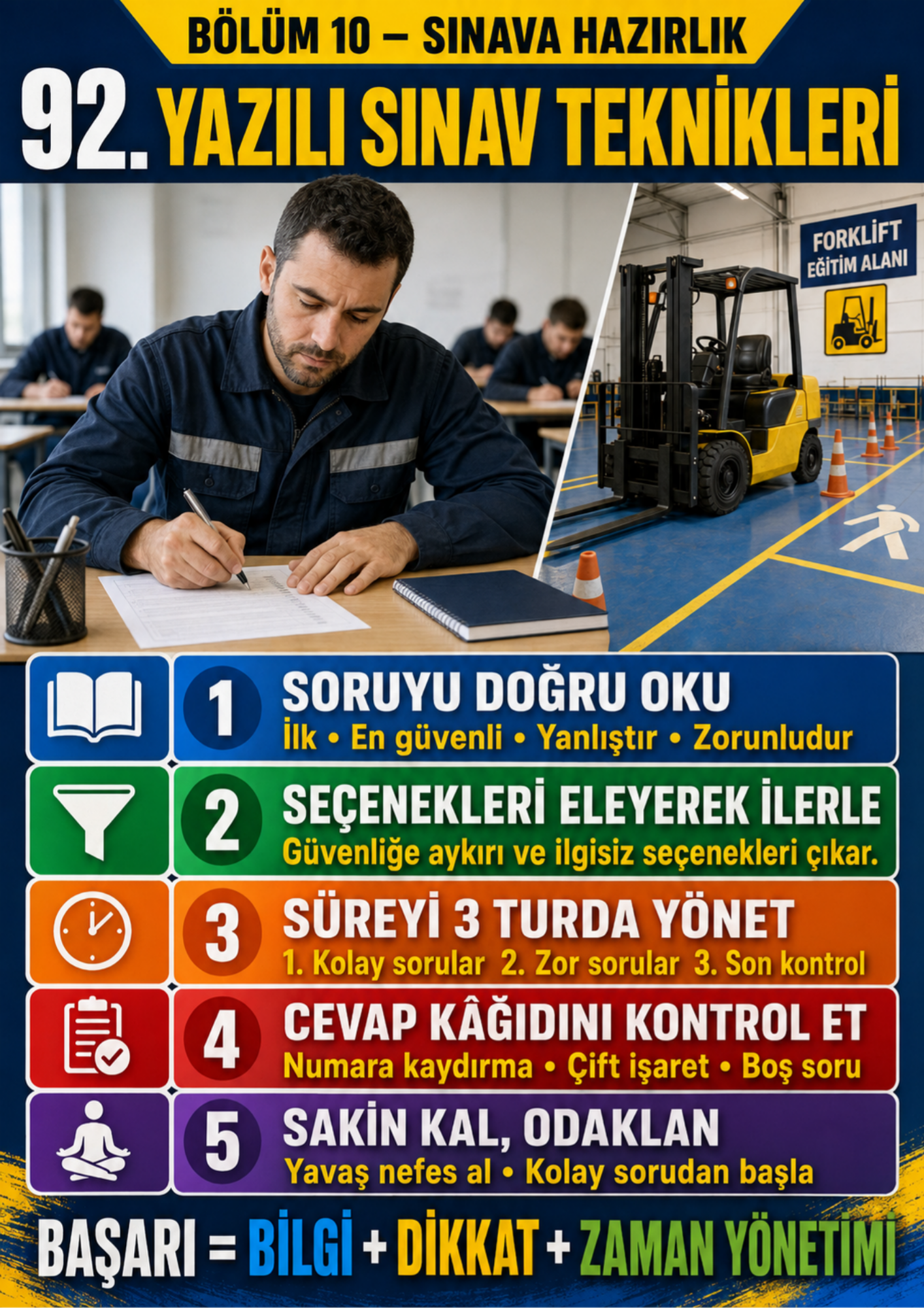 FORKLİFT OPERATÖRÜ SINAVINA HAZIRLIK SETİ ( 2 KİTAP )