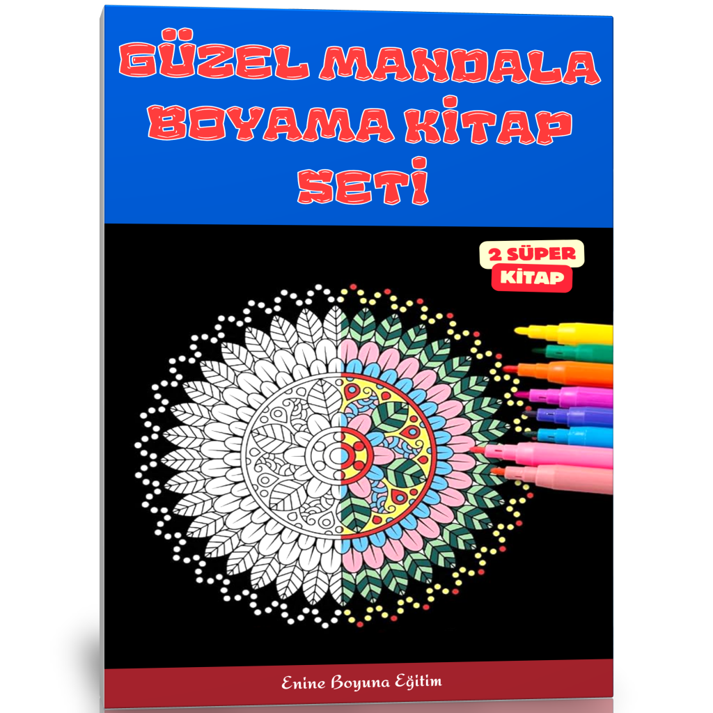 Güzel Mandala Boyama Kitap Seti (2 Kitap)