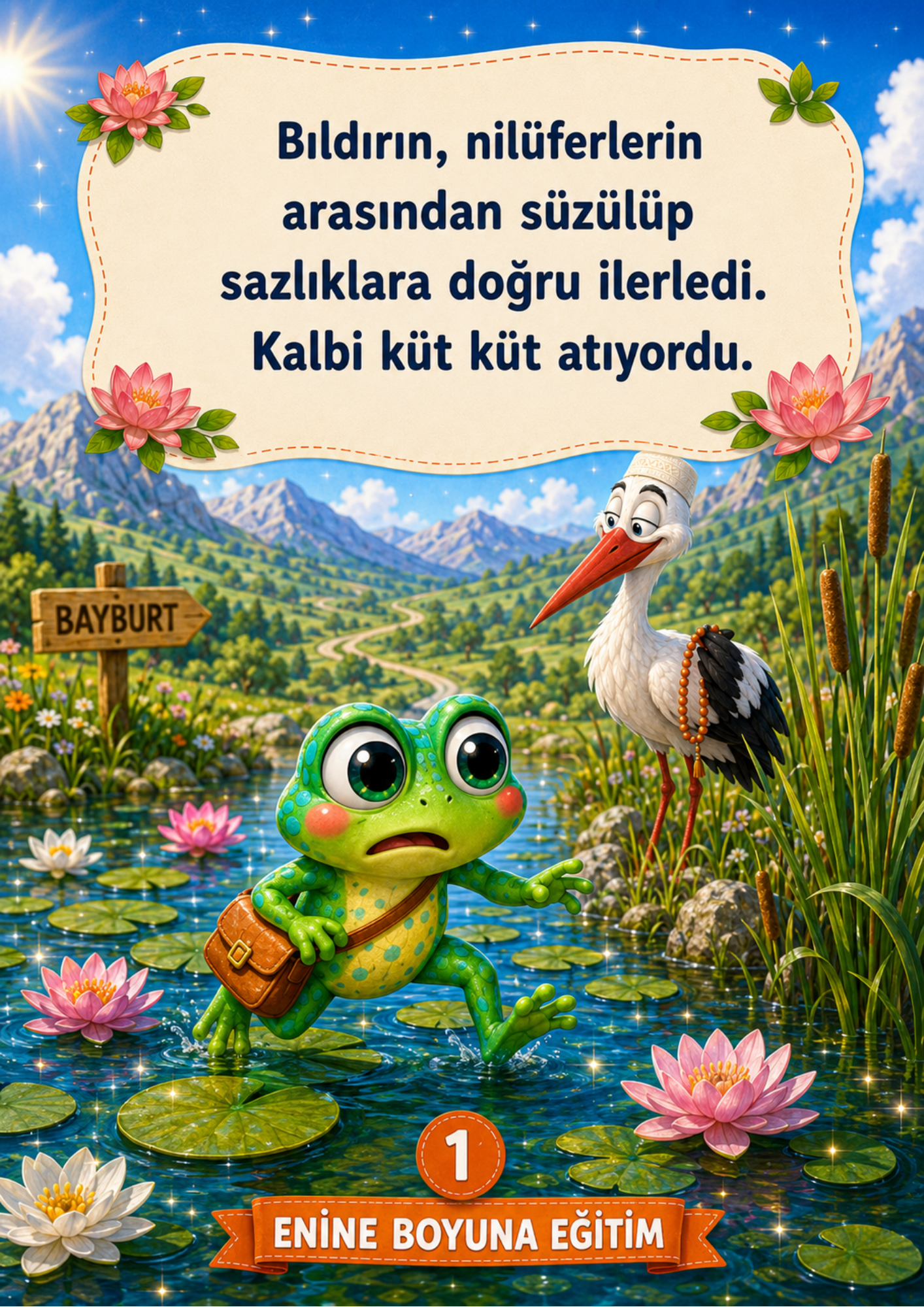 Hacı Leylek ve Bıldırın Kurbağası Okuma Kitap Seti (10 Kitap)