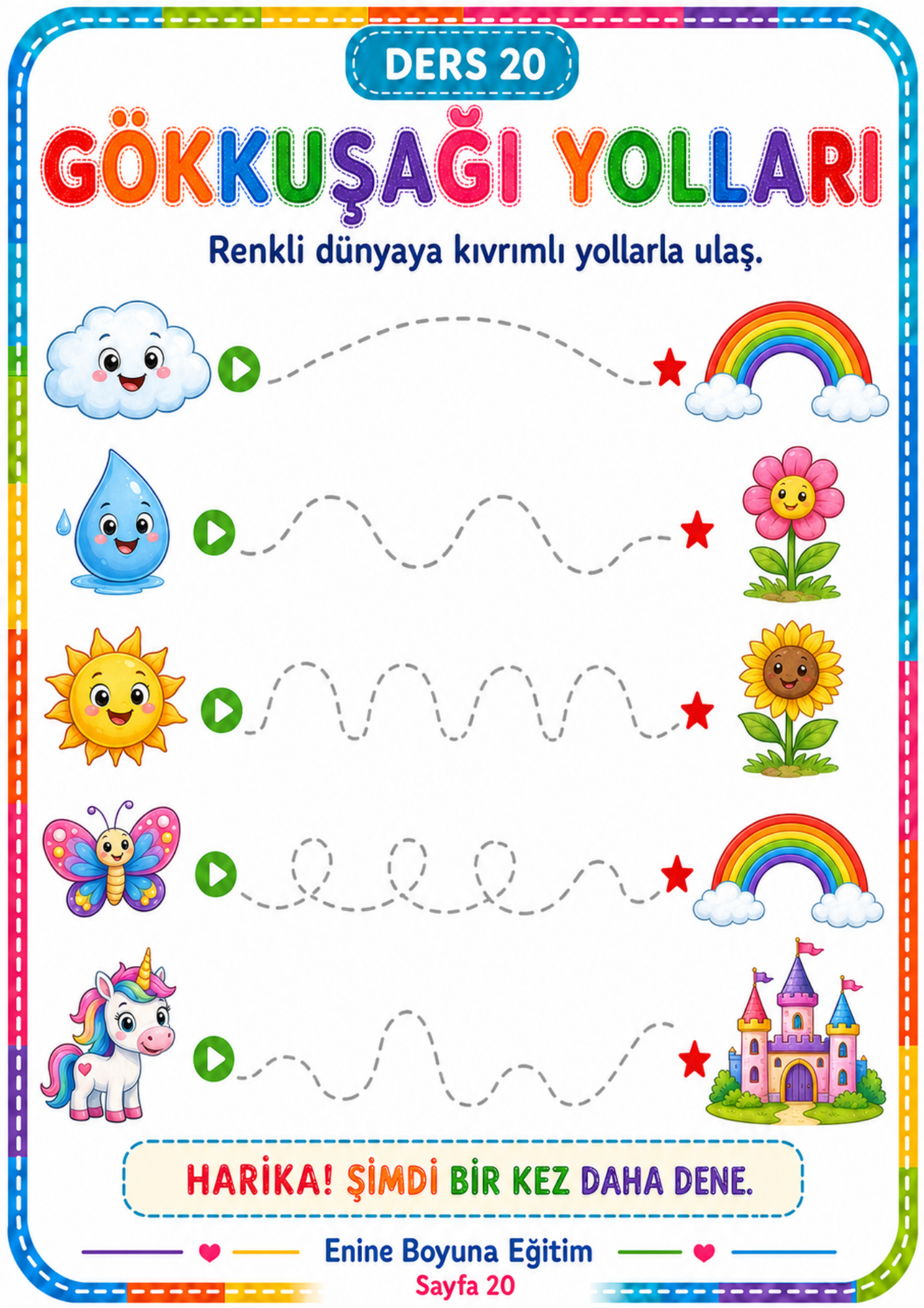 Haydi Çizgi Çizelim YAZ-SİL Kitabı 