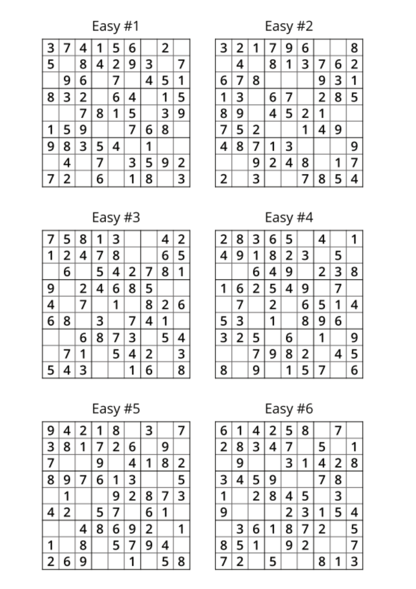 Herkes İçin Kolay – Normal Sudoku Kitabı