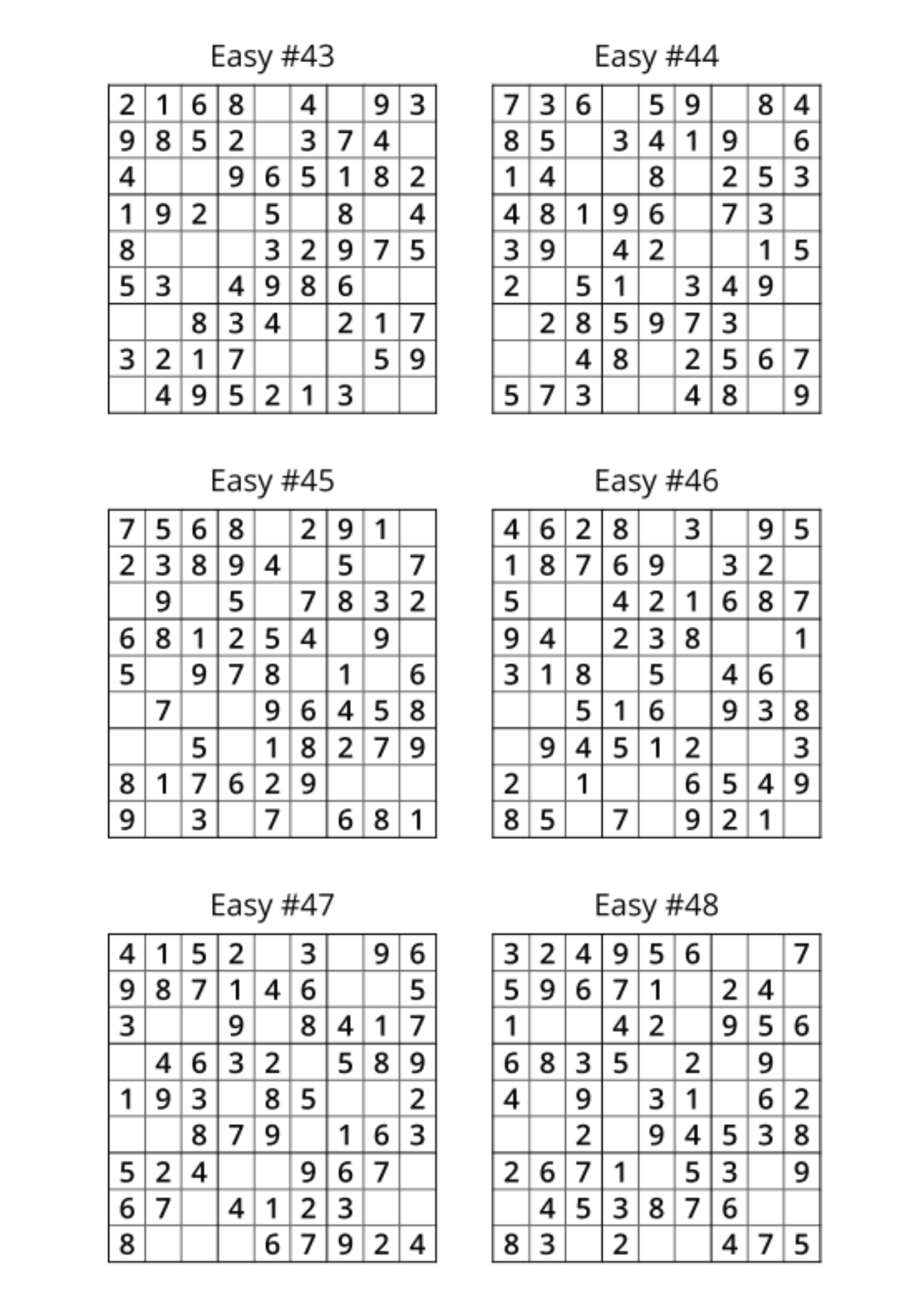 Herkes İçin Kolay – Normal Sudoku Kitabı