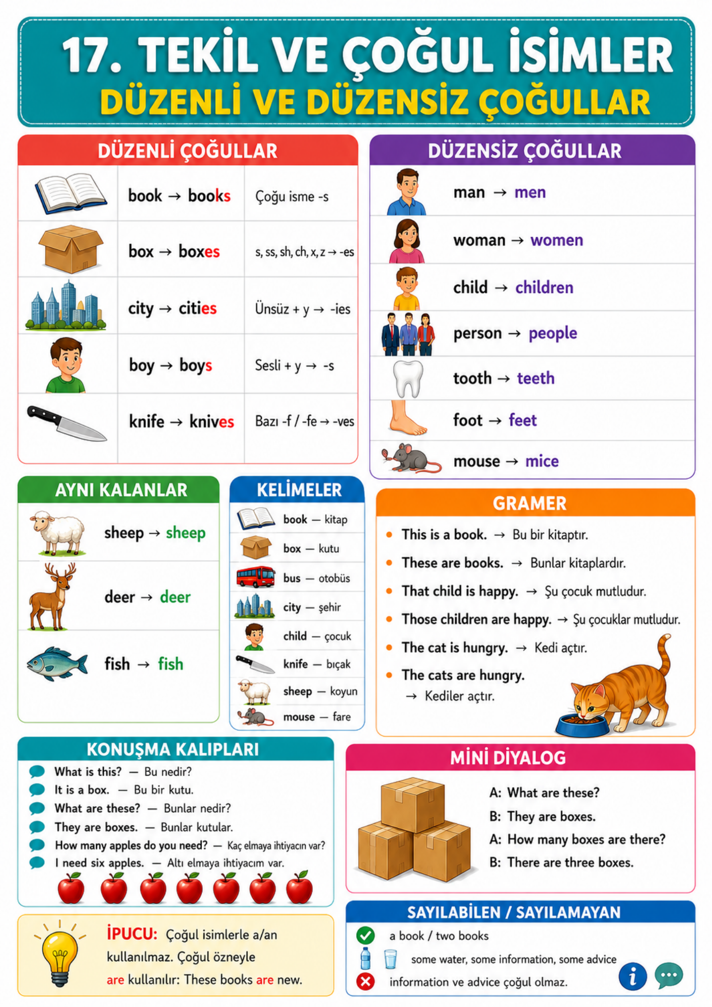 HERKESE İNGİLİZCE A1–C1 | 120 DERS + RENKLİ GÖRSEL KİTAP | TOPLAM 1049 SAYFA