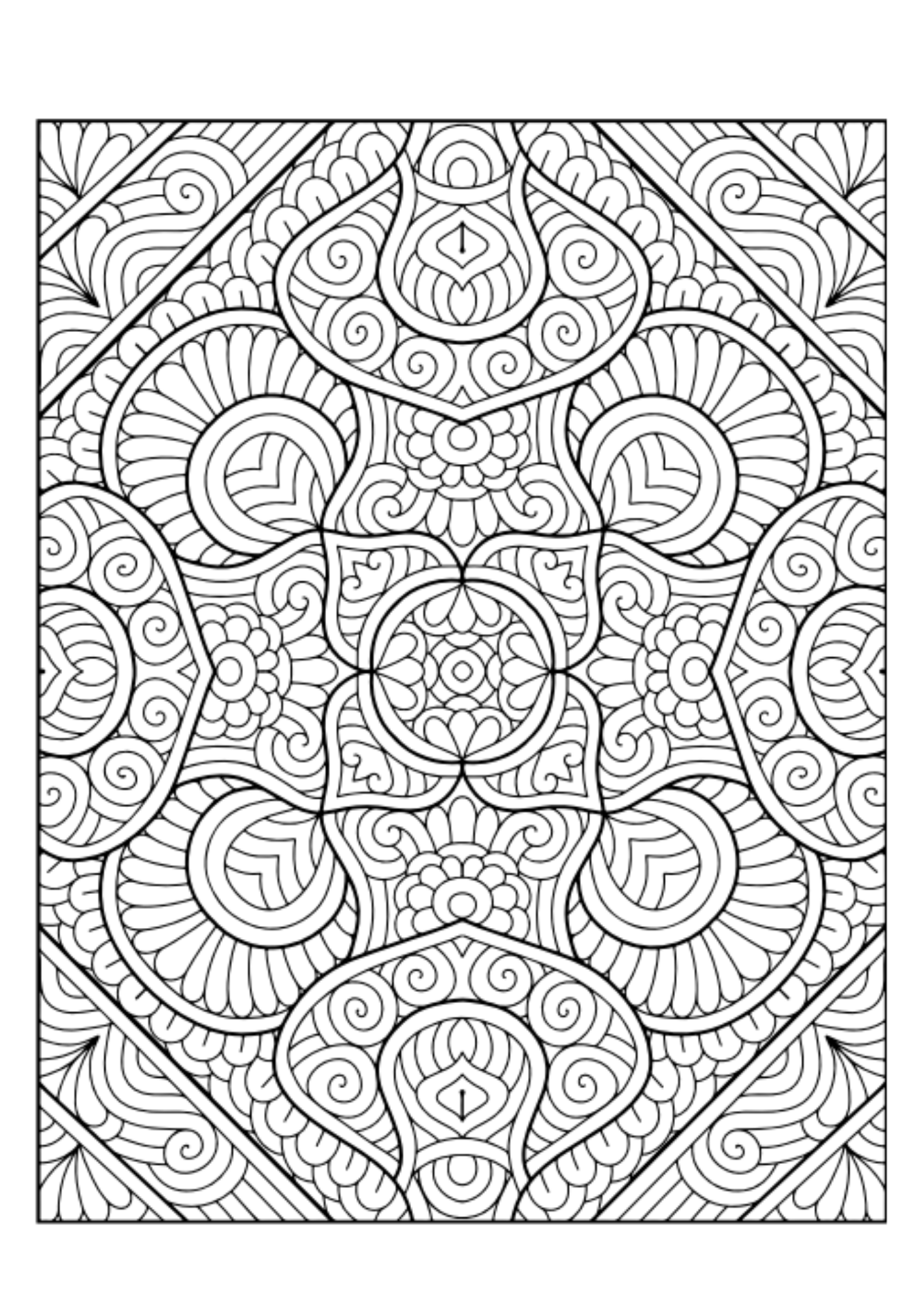 Herkese Mandala Boyama Kitabı - 100 Mandala