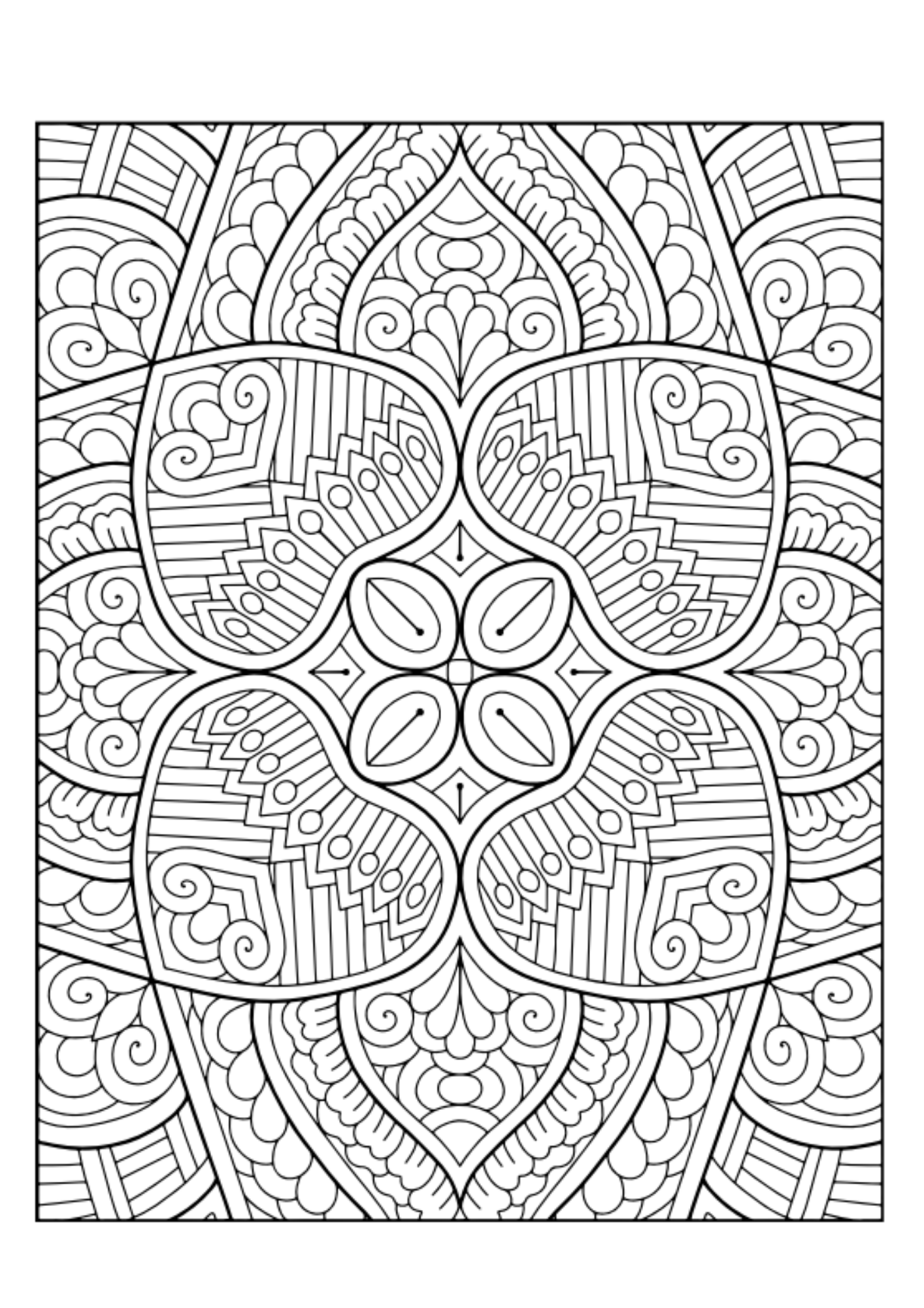 Herkese Mandala Boyama Kitabı - 100 Mandala