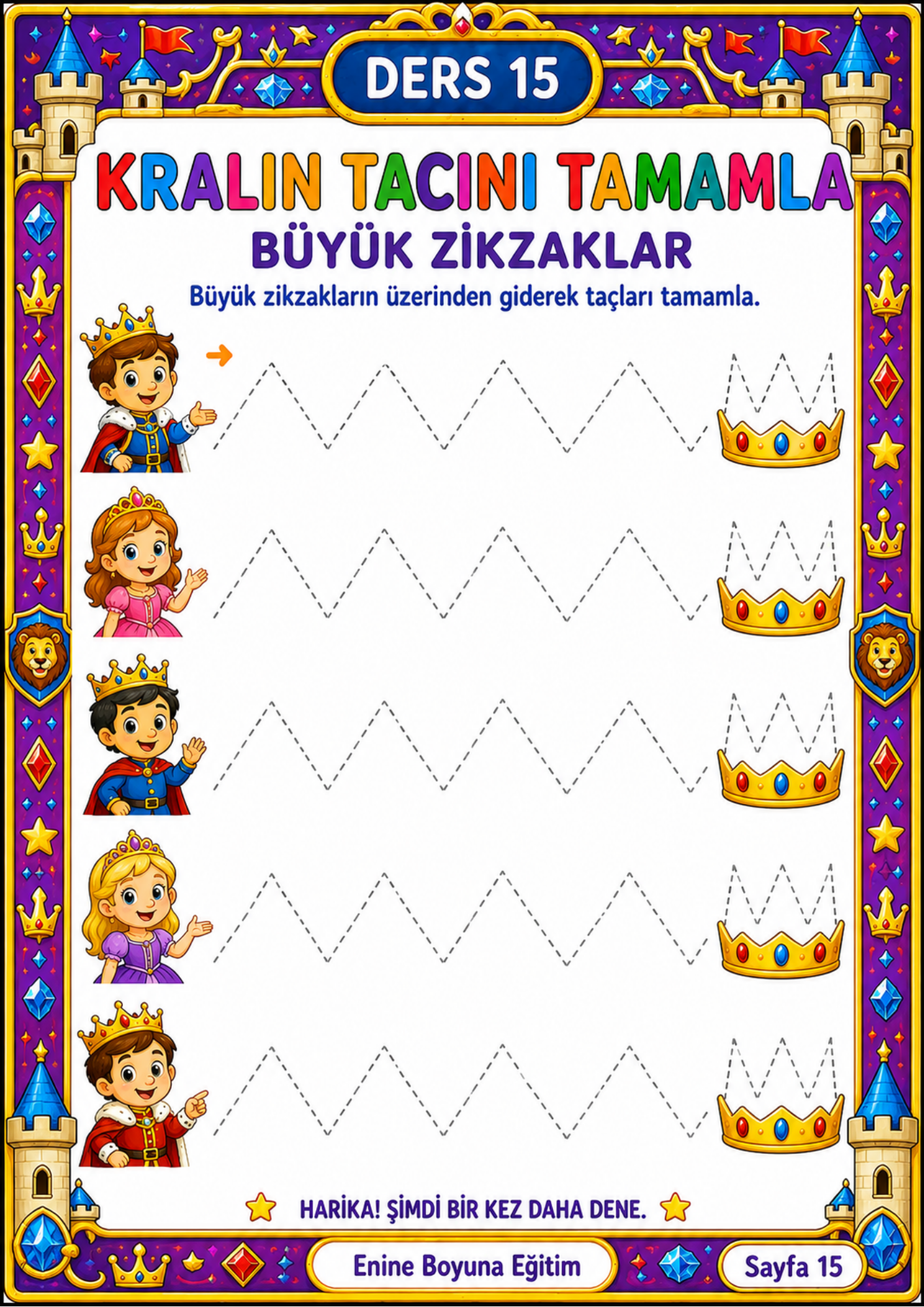 İLK ÇİZGİ KİTABIM YAZ-SİL – 40 ETKİNLİK SAYFASI
