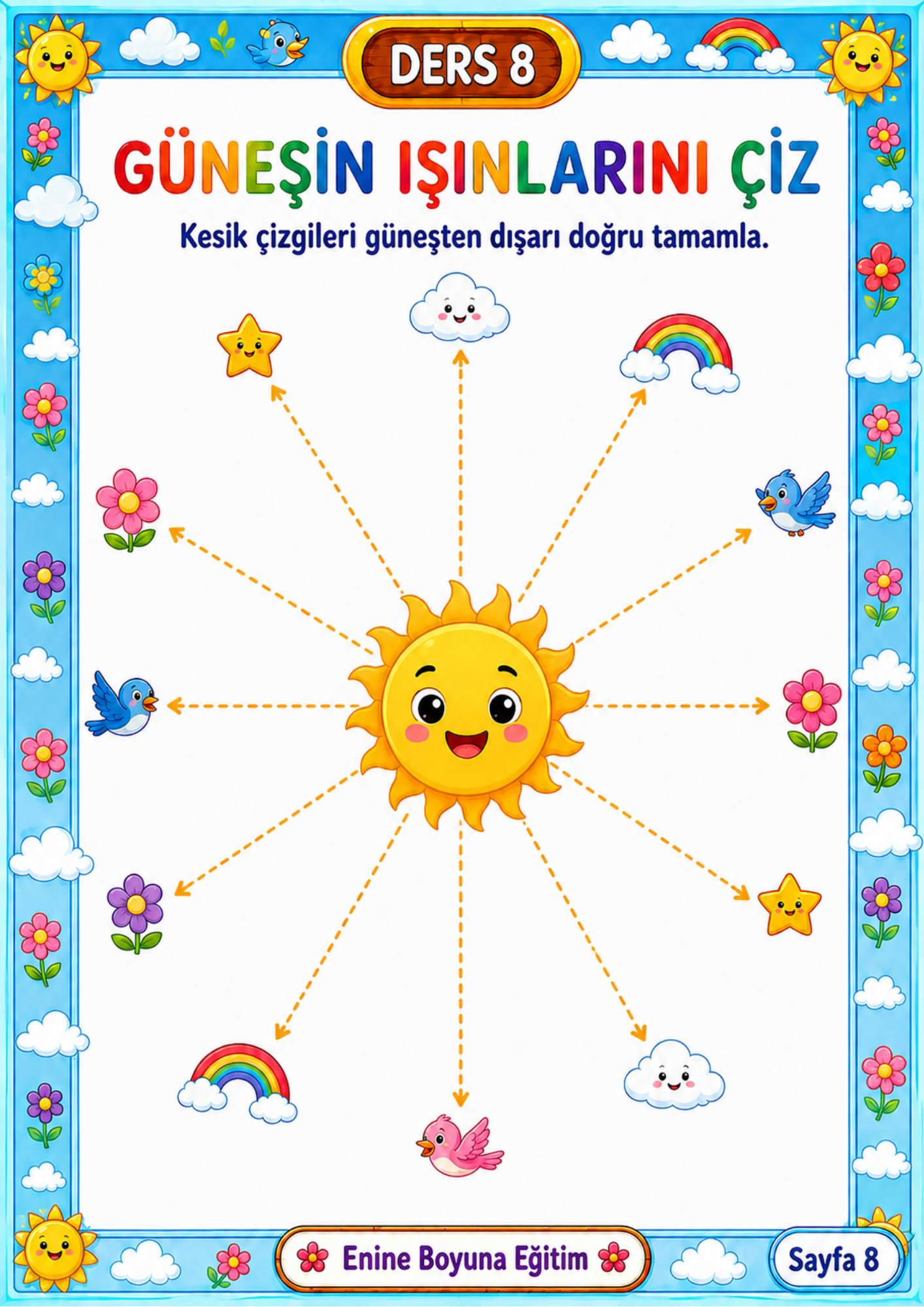 İLK ÇİZGİ KİTABIM YAZ-SİL – 40 ETKİNLİK SAYFASI