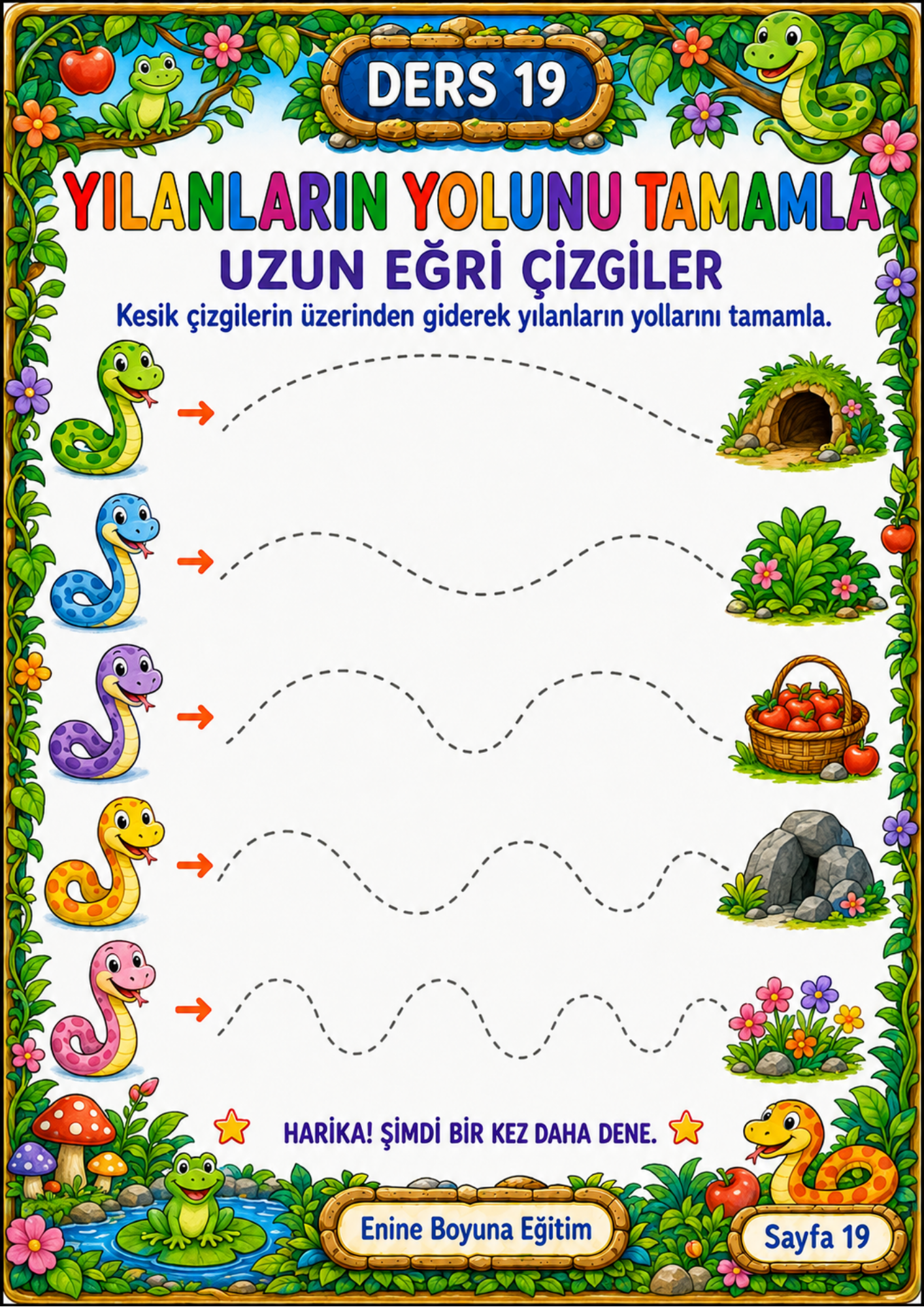 İLK ÇİZGİ KİTABIM YAZ-SİL – 40 ETKİNLİK SAYFASI