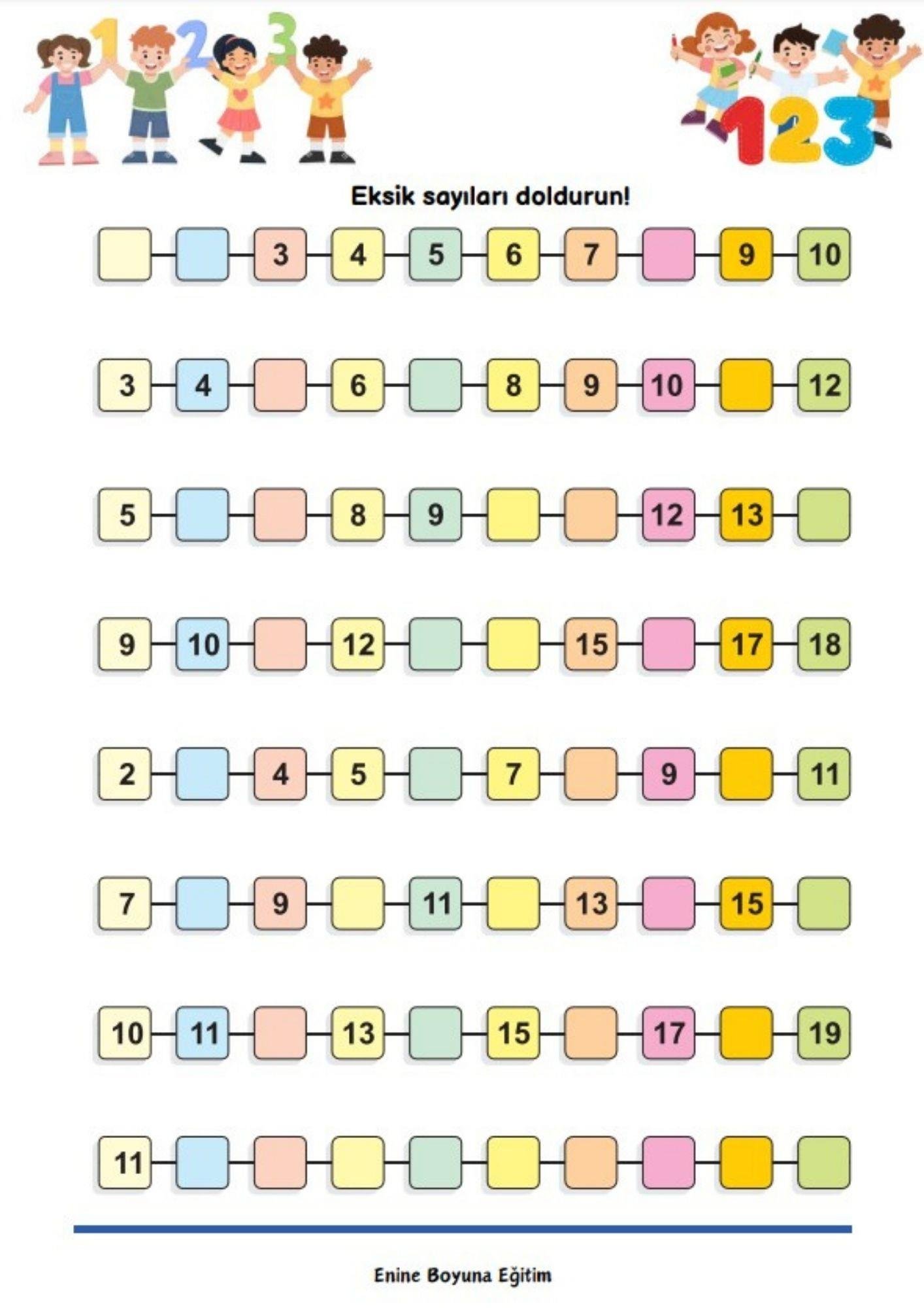 İlkokullar İçin Matematik Kitabı (1. Sınıftan 4. Sınıfa Kadar)