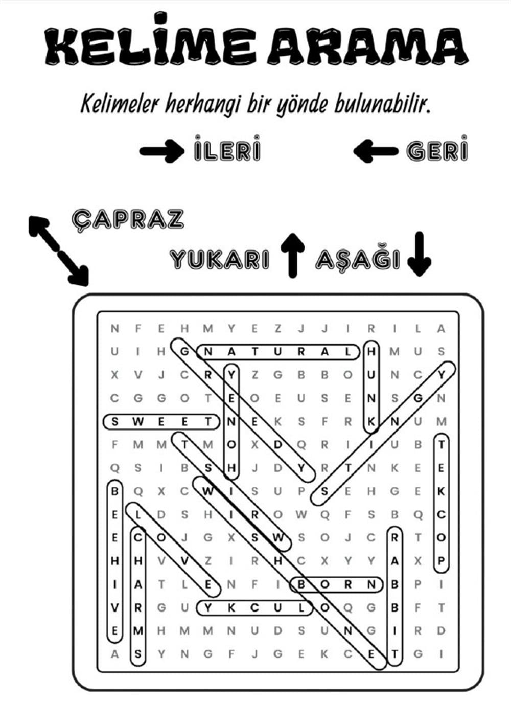 İngilizce Kelime ARAMA Kitabı
