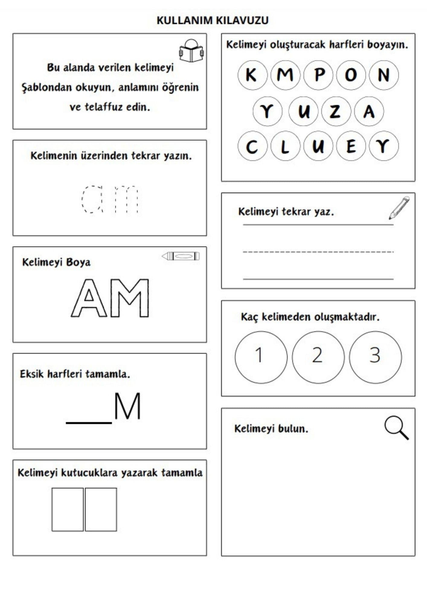 İngilizce Kelime Çalışma Seti (3 Süper Kitap)
