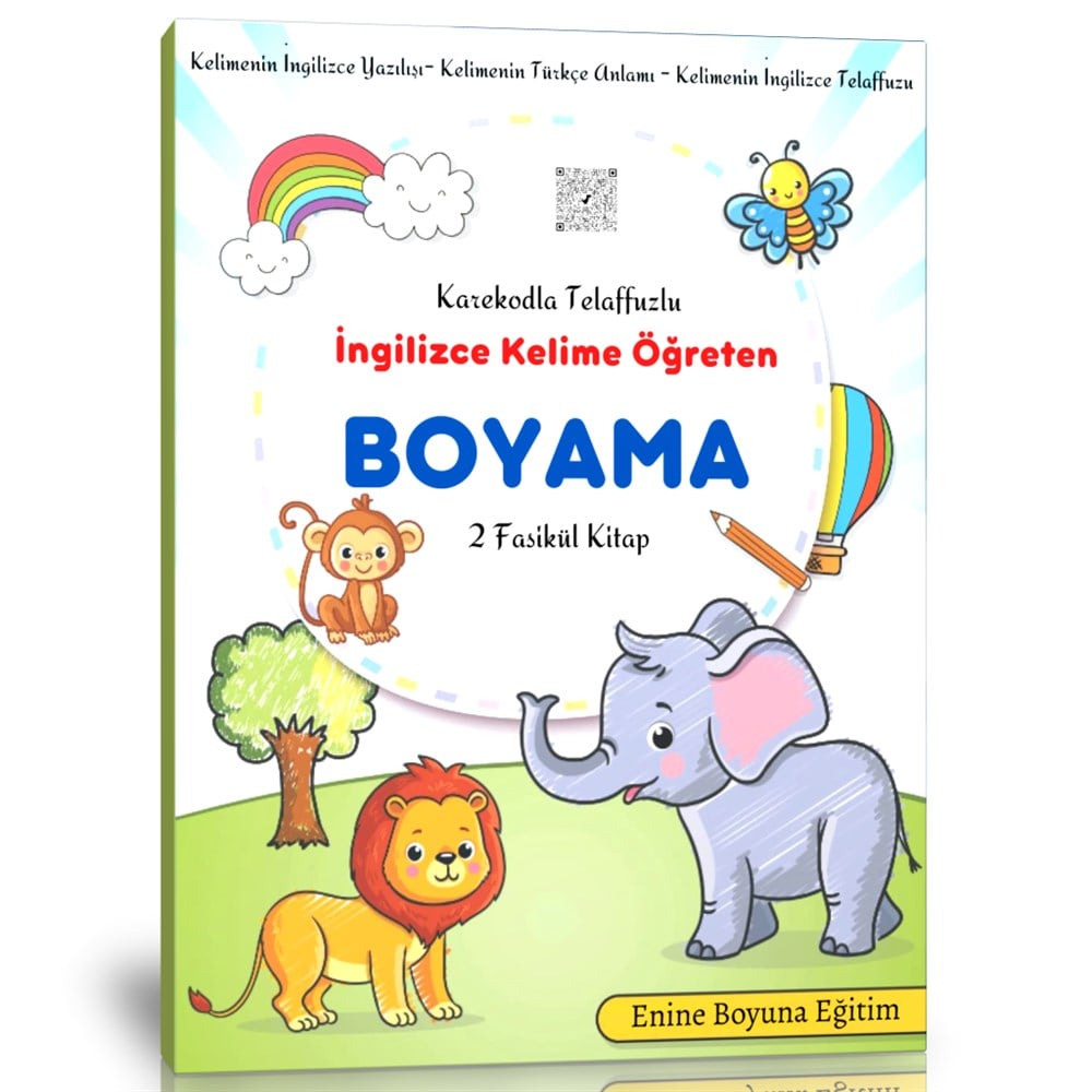 İngilizce Kelime Öğreten BOYAMA Kitap Seti (2 Fasikül Kitap)