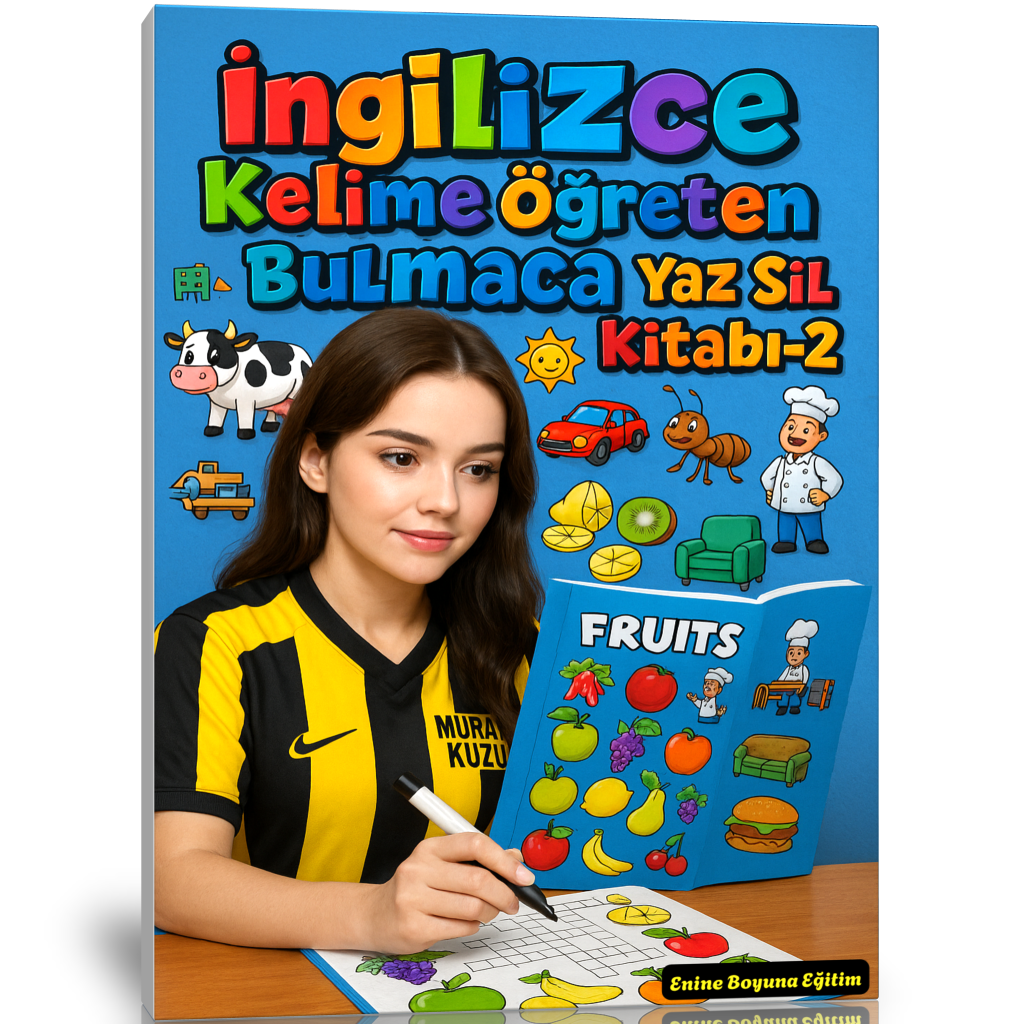 İngilizce Kelime Öğreten Bulmaca YAZ-SİL Seti