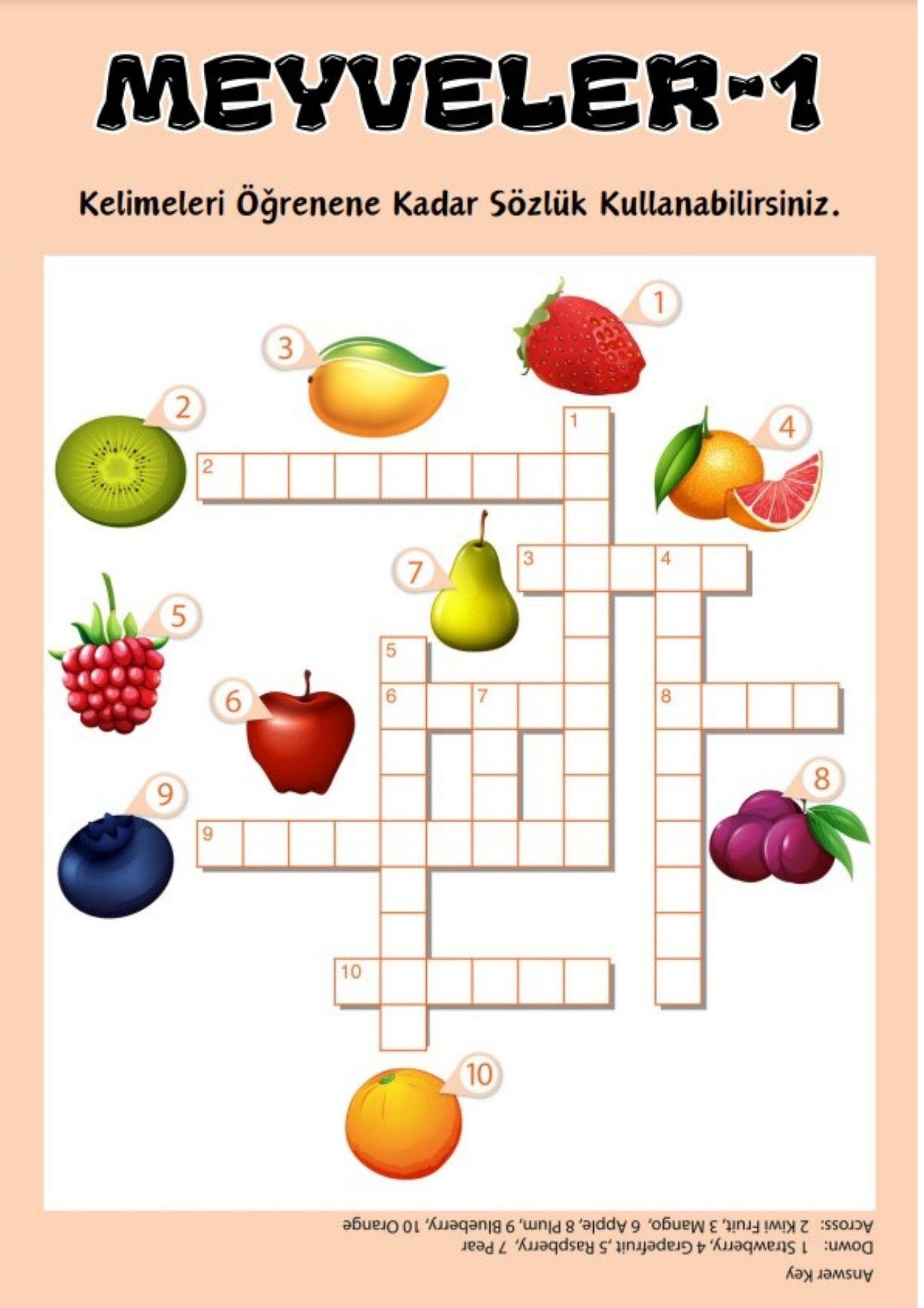 İngilizce Kelime Öğreten YAZ-SİL Kitabı