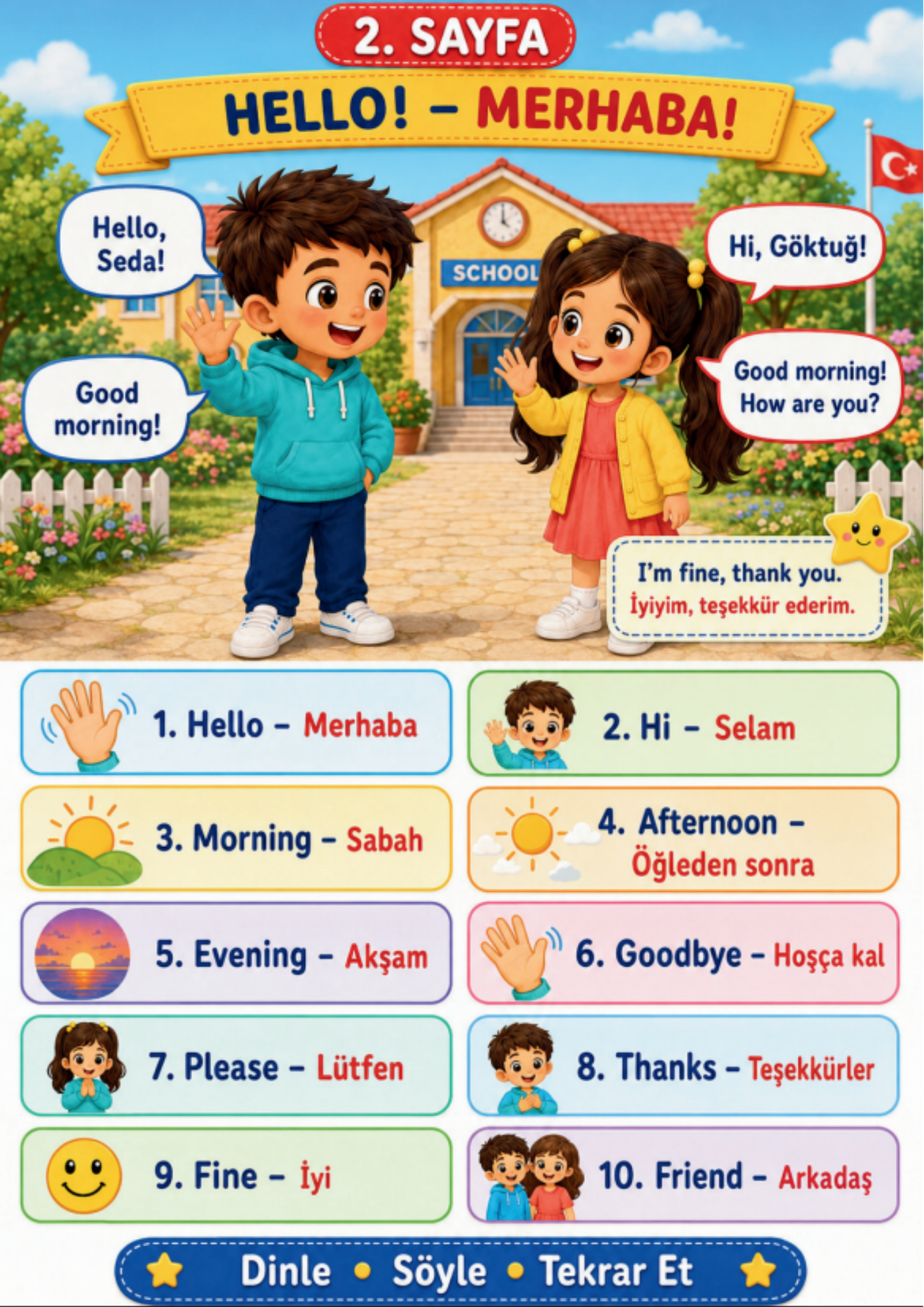 İNGİLİZCE ÖĞRETEN HİKAYE KİTAP SETİ – Birinci Seviye 10 KİTAP