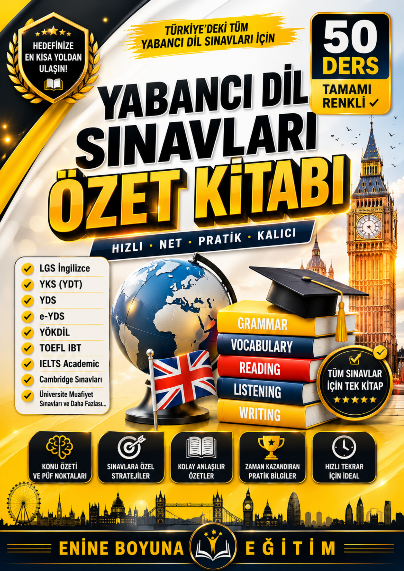 İngilizce Sınavlarına Hazırlık Seti (Tüm Sınavlar İçindir)