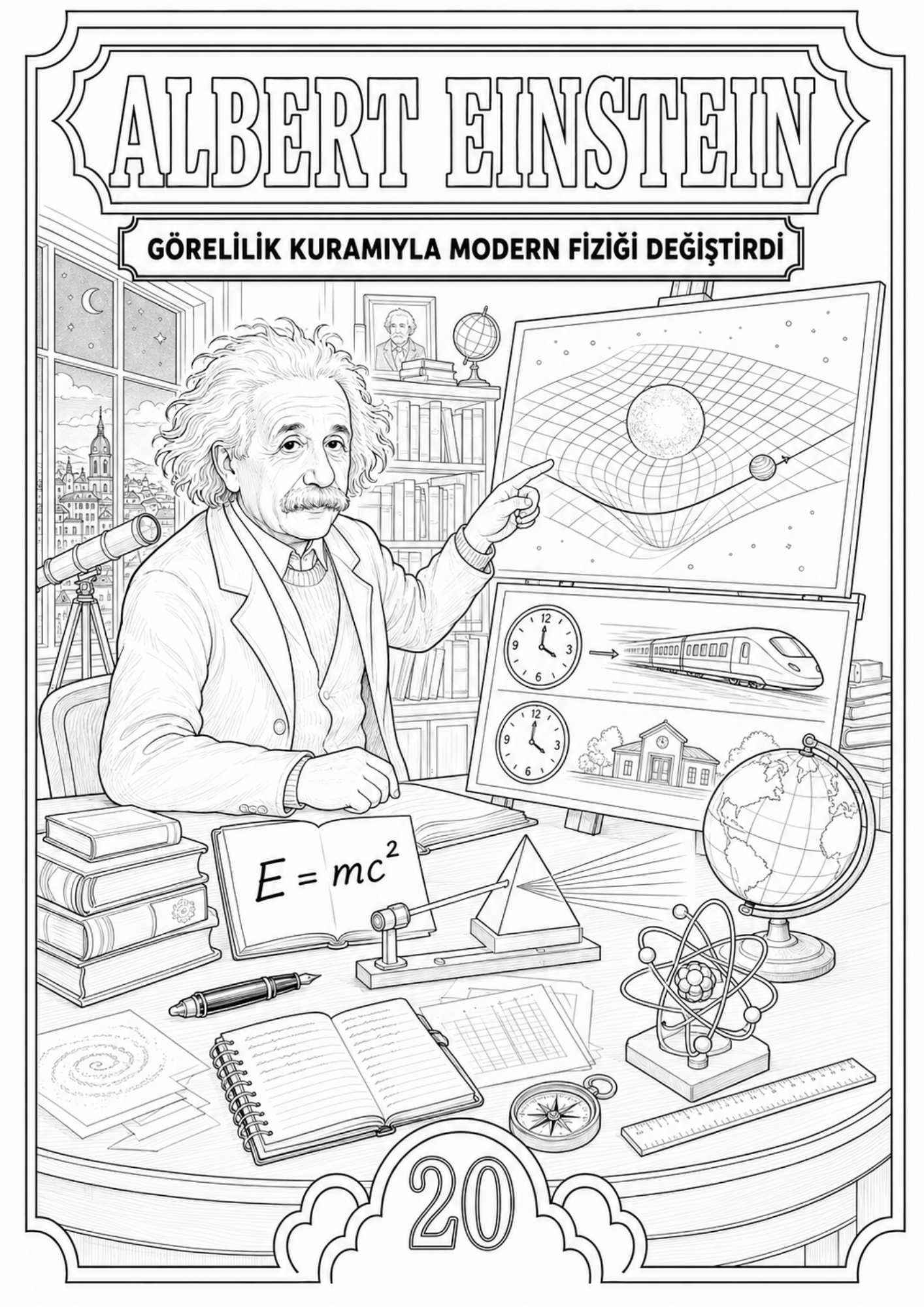 İnsanlığa İz Bırakan 100 İnsan Boyama Kitabı 