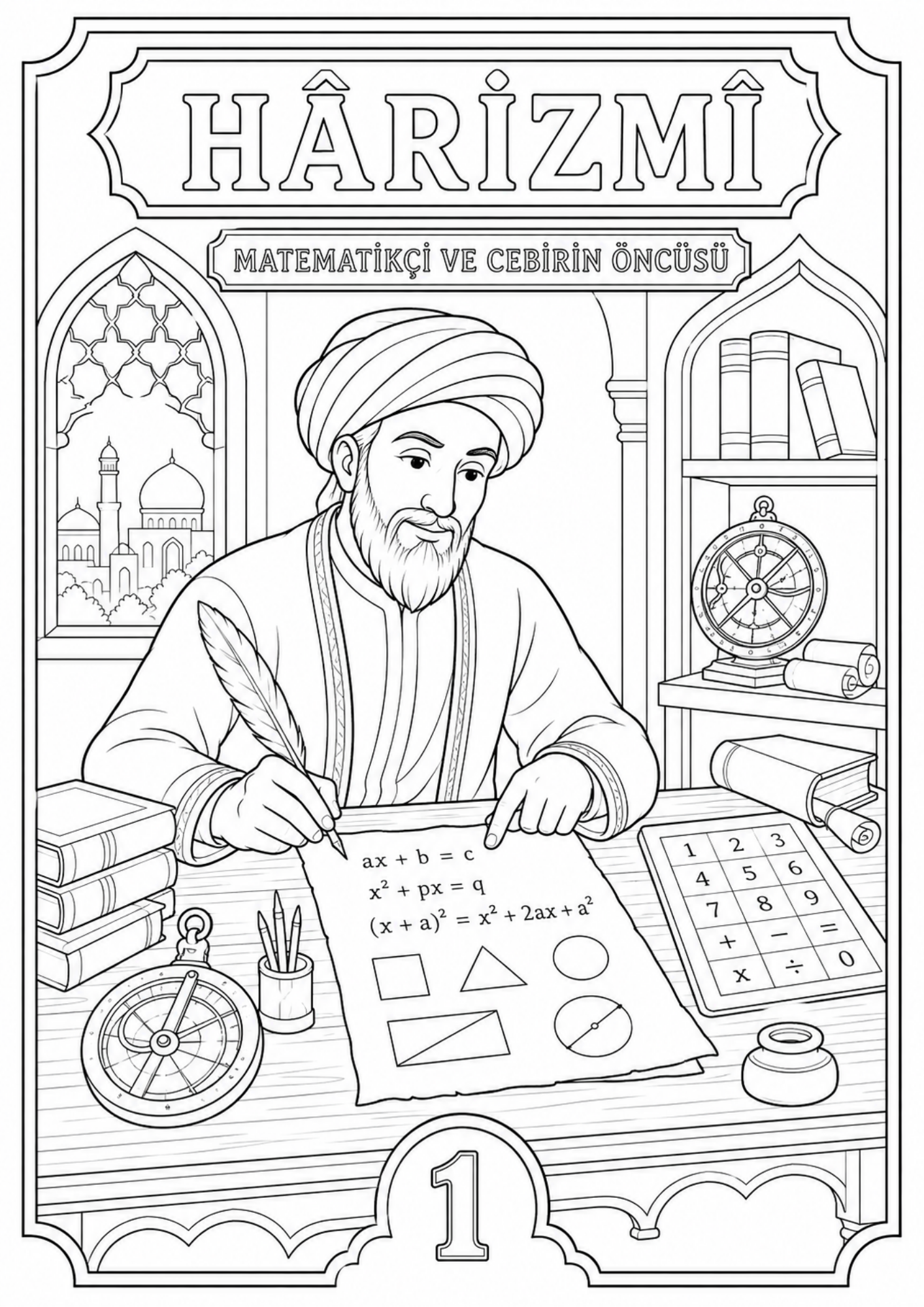 İnsanlığa İz Bırakan 100 İnsan Boyama Kitabı 