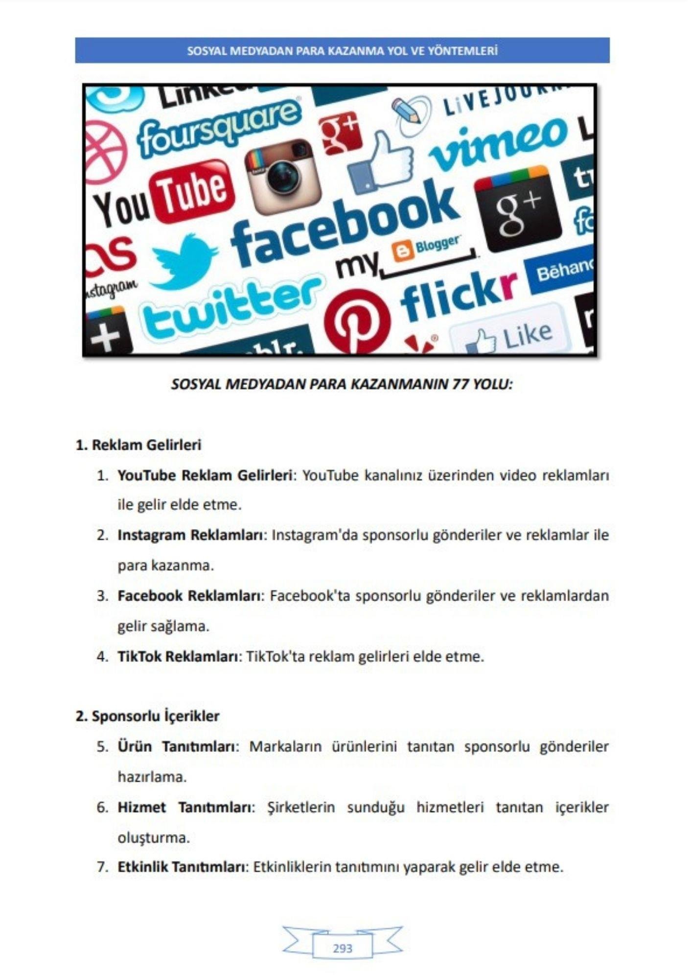 İnternet ve Sosyal Medyadan Nasıl PARA Kazanılır? (340 Sayfa-RENKSİZ)