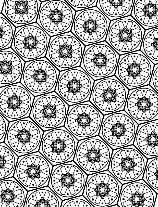 İslami Mandala Boyama Kitabı 