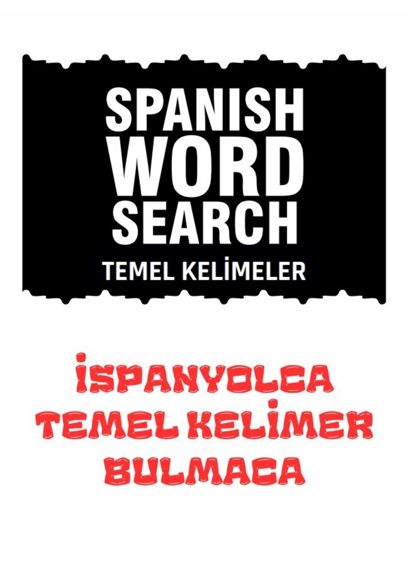 İspanyolca TEMEL Kelimeler Bulmaca Kitap Seti (2 Kitap)