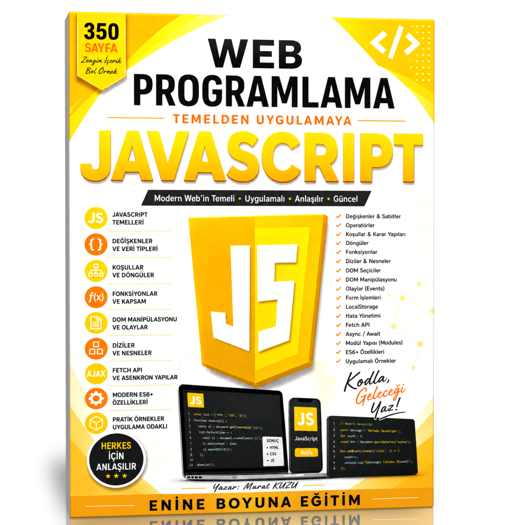 JavaScript Eğitim Kitabı Temelden Uygulamaya
