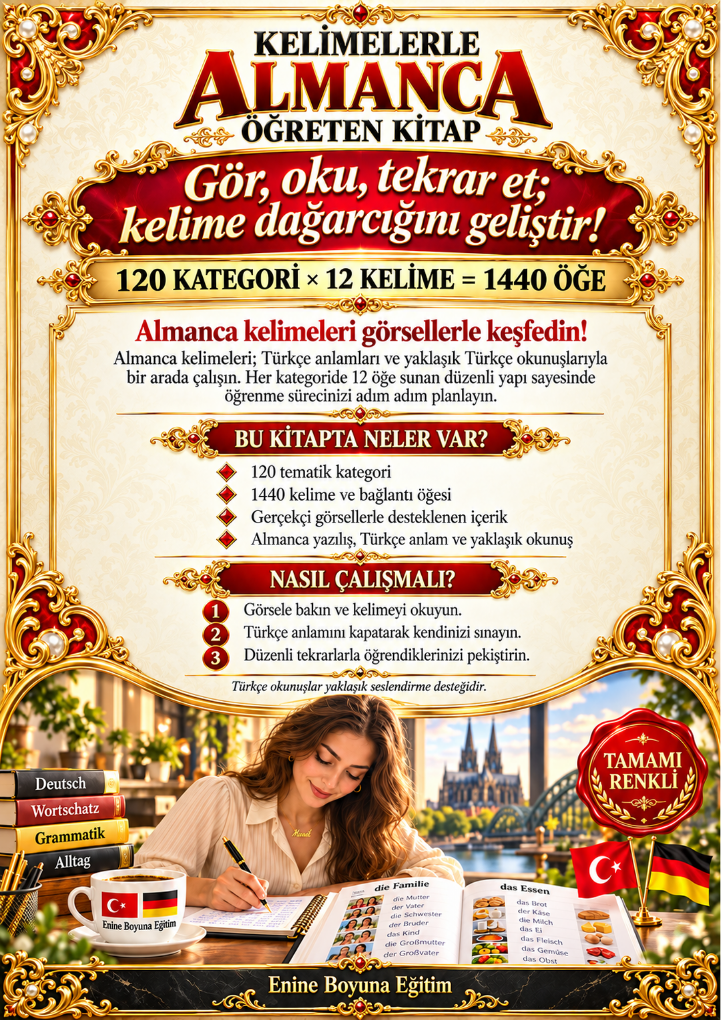 Kelimelerle Almanca Öğreten Kitap