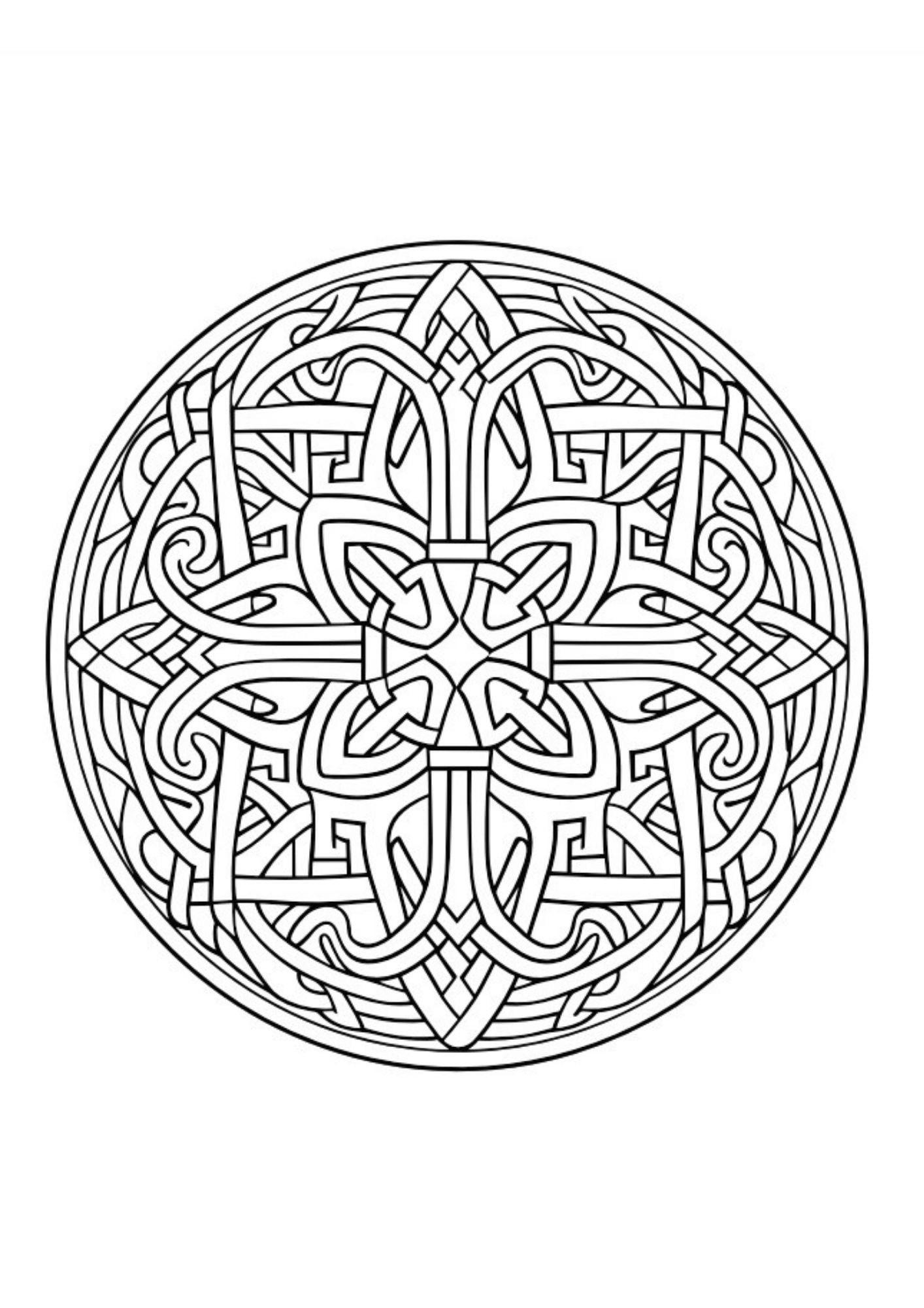 Kelt Mandala Boyama Kitabı (50 Seçilmiş Kelt Mandalası)