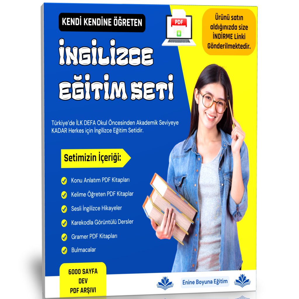 Kendi Kendine İngilizce Eğitim Seti (6000 PDF Sayfası)