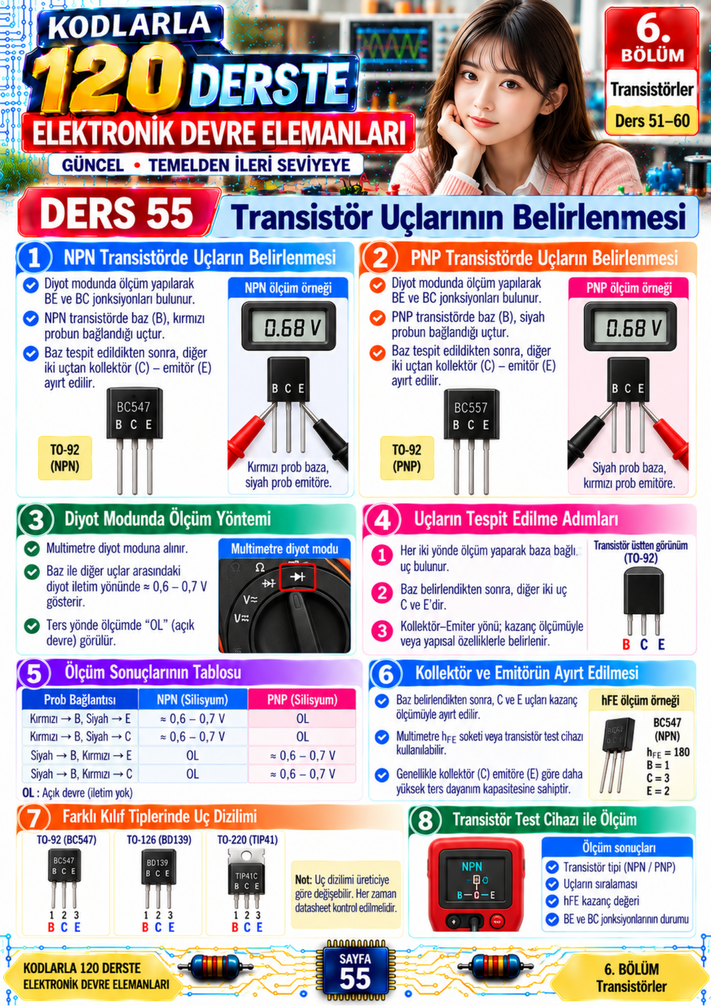 KODLARLA 120 DERSTE ELEKTRONİK DEVRE ELEMANLARI